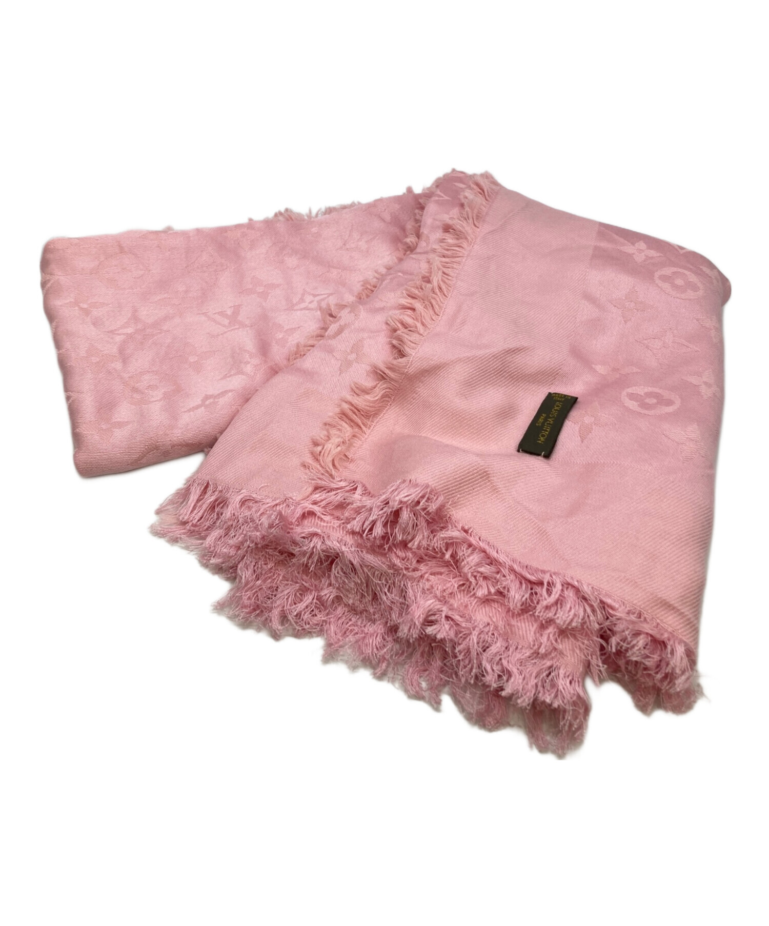 ルイヴィトン　LOUIS VUITTON ショール　ピンクベージュ　くすみピンク ルイヴィトン LOUIS VUITTON ショール ピンク ルイヴィトン LOUIS