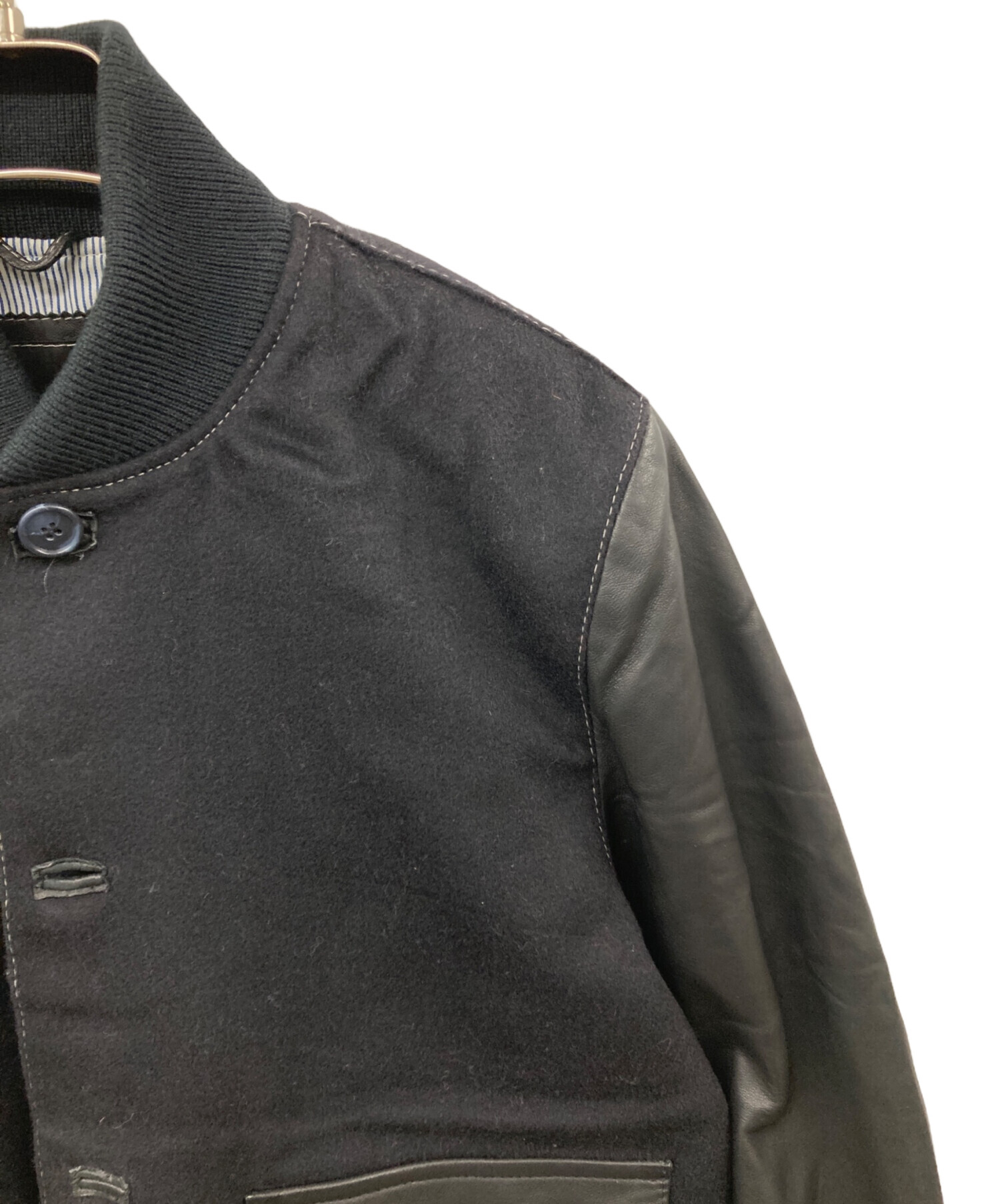 中古・古着通販】Cinquanta (チンクアンタ) 切替レザーブルゾン