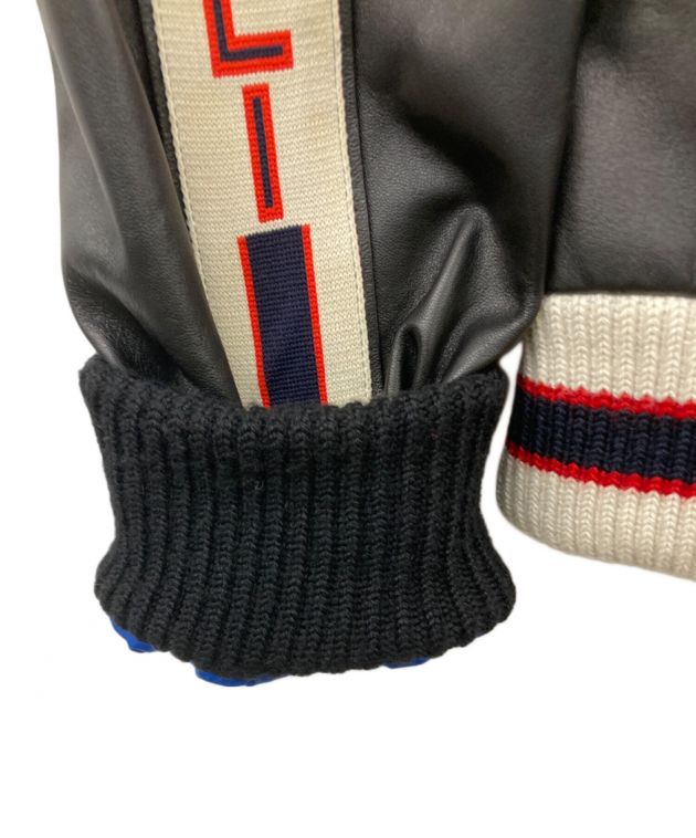 中古・古着通販】GUCCI (グッチ) HOLLYWOOD レザーブルゾン ブラック