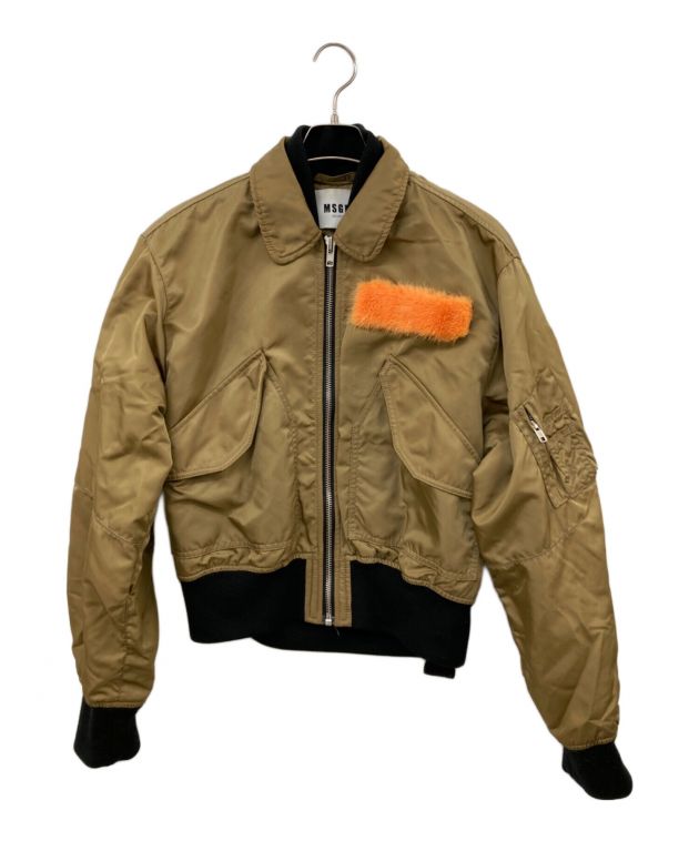 中古・古着通販】MSGM (エムエスジーエム) MA-1ジャケット ブラウン 