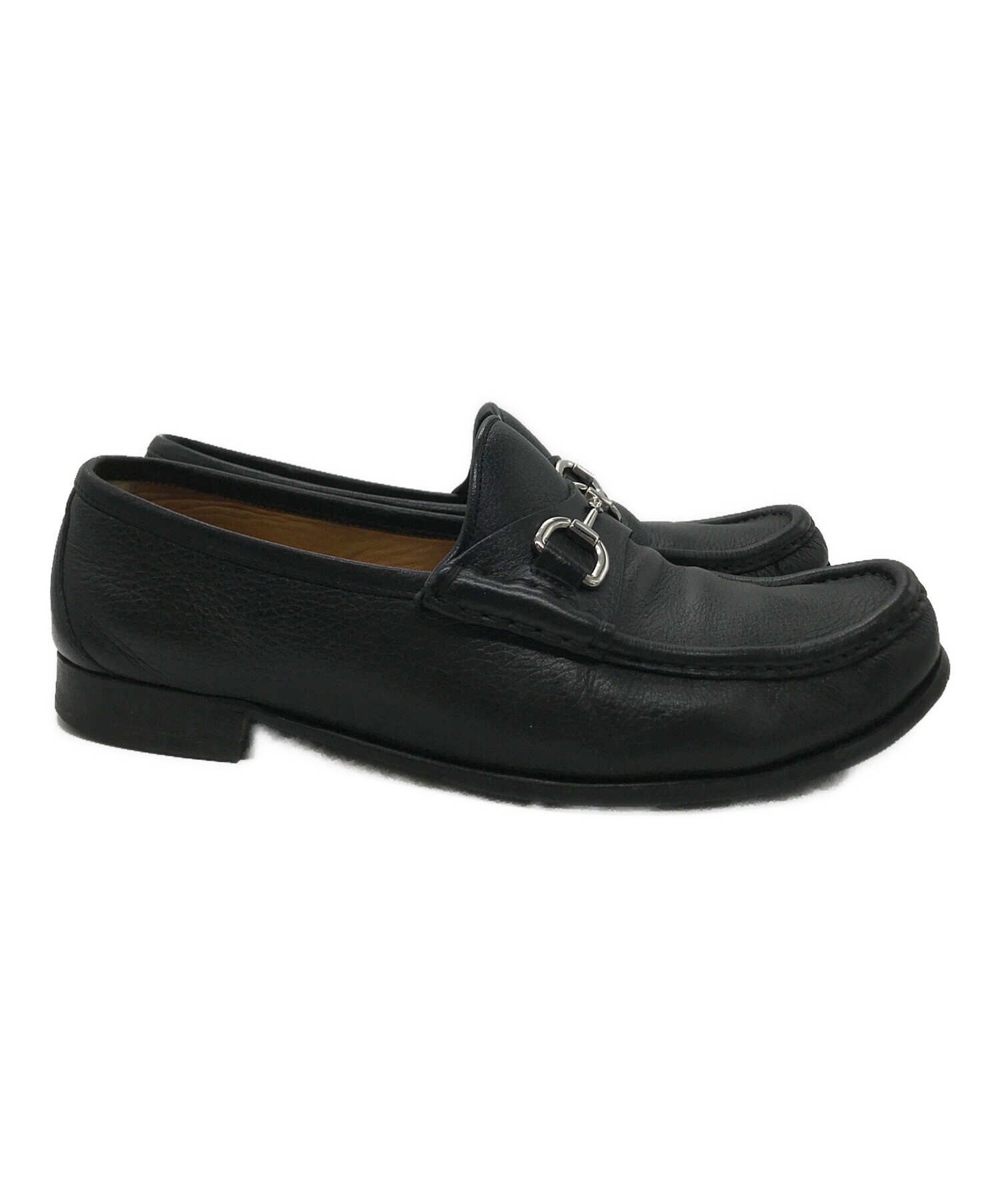 中古・古着通販】GUCCI (グッチ) ビットローファー ブラック サイズ:9