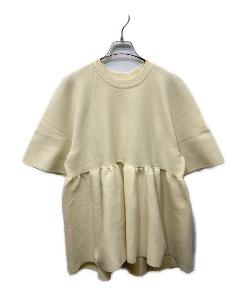 中古・古着通販】CLANE (クラネ) バルーンギャザーニット アイボリー  