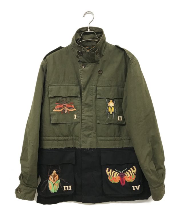 中古・古着通販】GUCCI (グッチ) M-65刺繍ミリタリージャケット