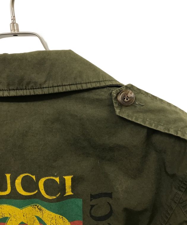 中古・古着通販】GUCCI (グッチ) M-65刺繍ミリタリージャケット
