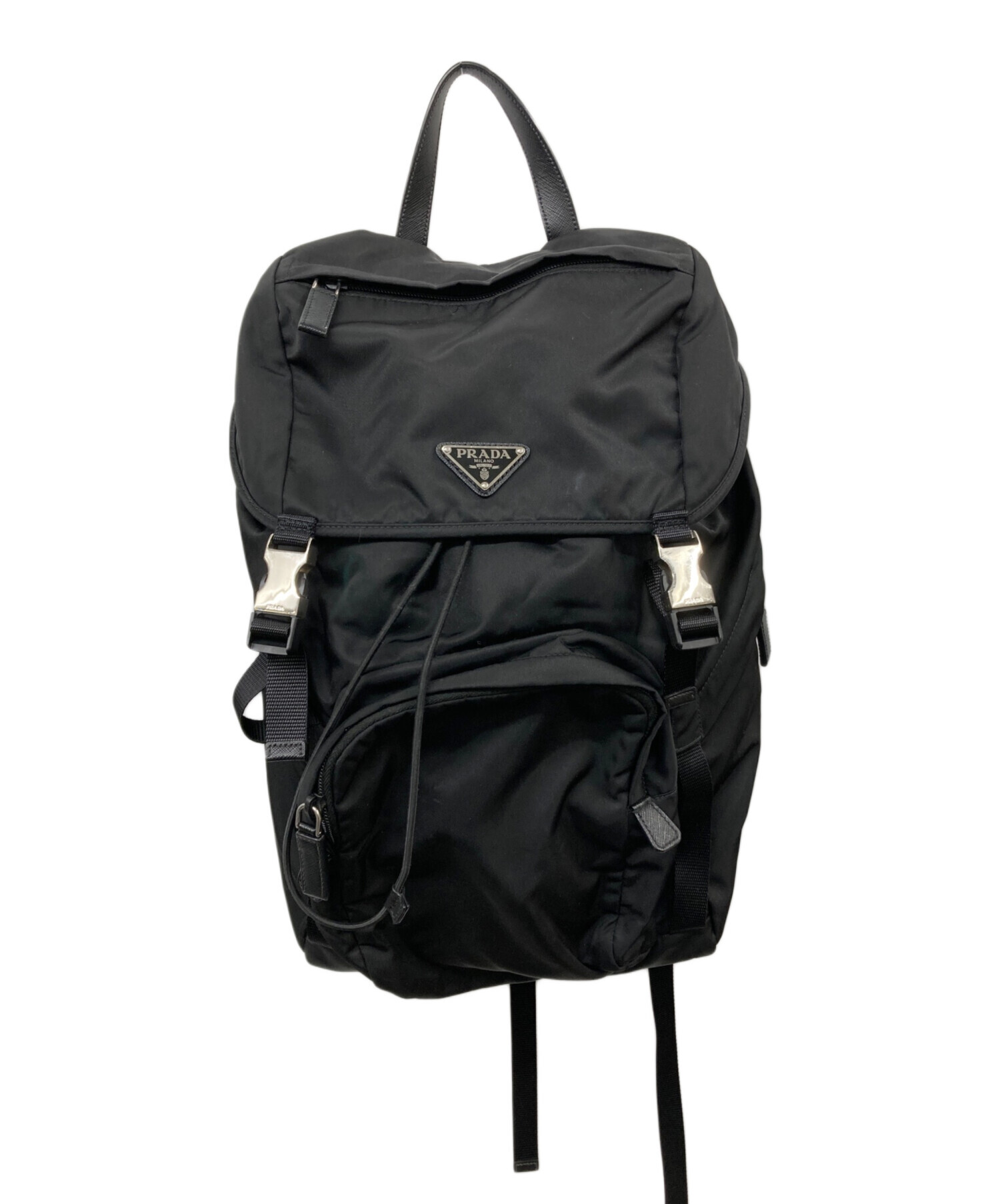 PRADA ナイロン バックパック リュックサック バッグ ブラック 中古