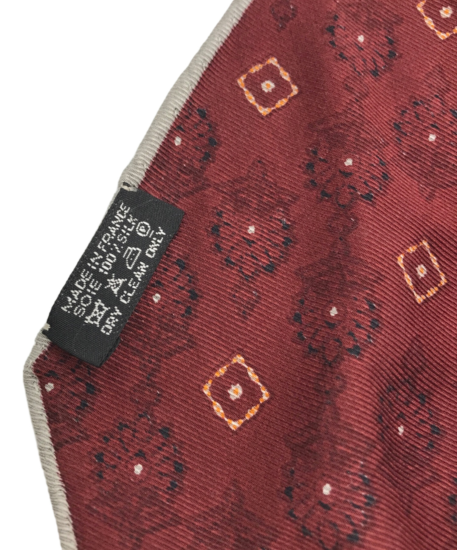 エルメス ロサンジュ シルク スカーフ ボルドー HERMES