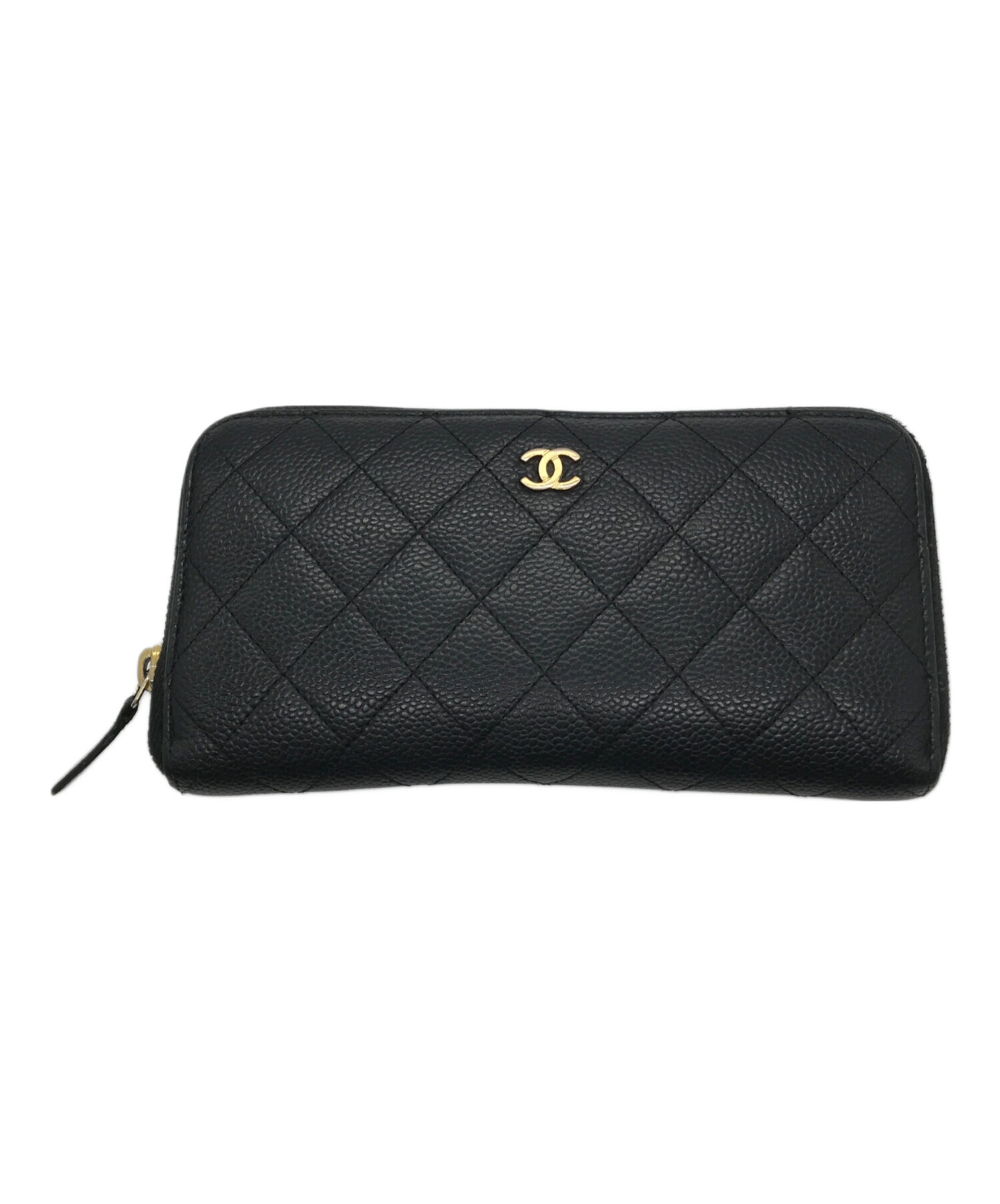 中古・古着通販】CHANEL (シャネル) キャビアスキン ラウンド