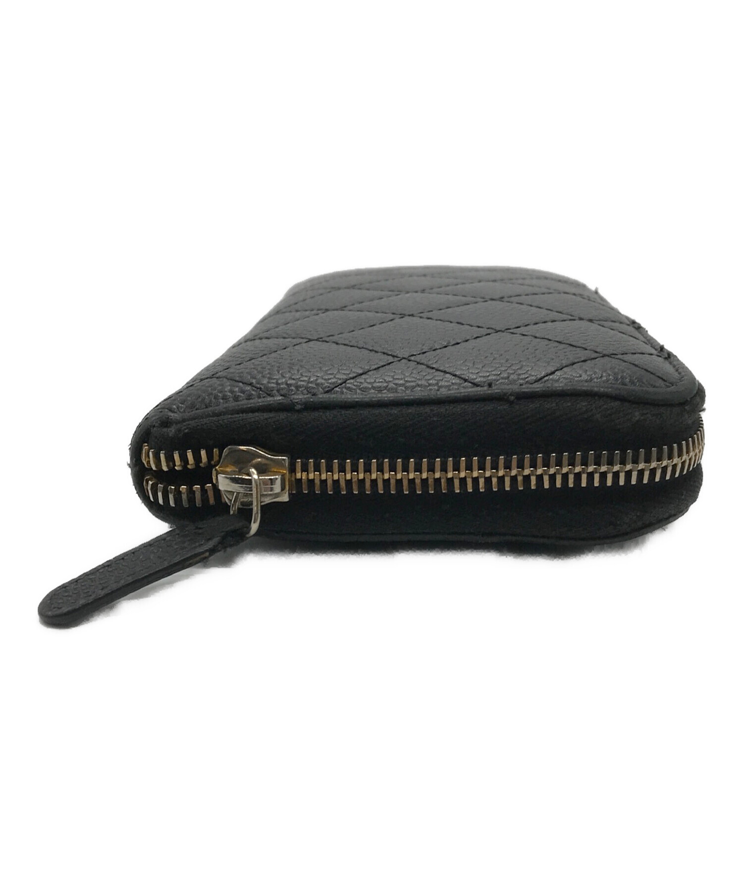 中古・古着通販】CHANEL (シャネル) キャビアスキン ラウンドジップ長 