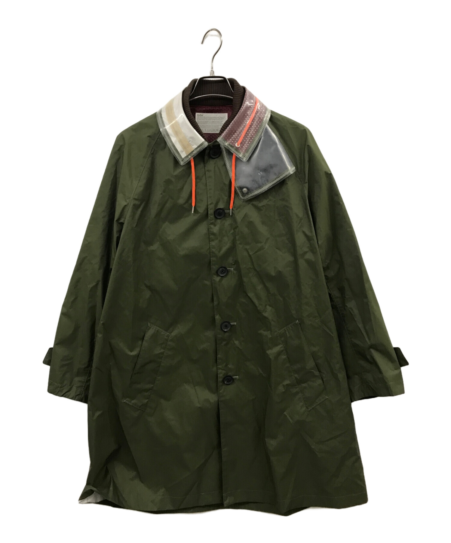 中古 きこなせる kolor 20ss レイヤードコート サイズ1 玉虫色