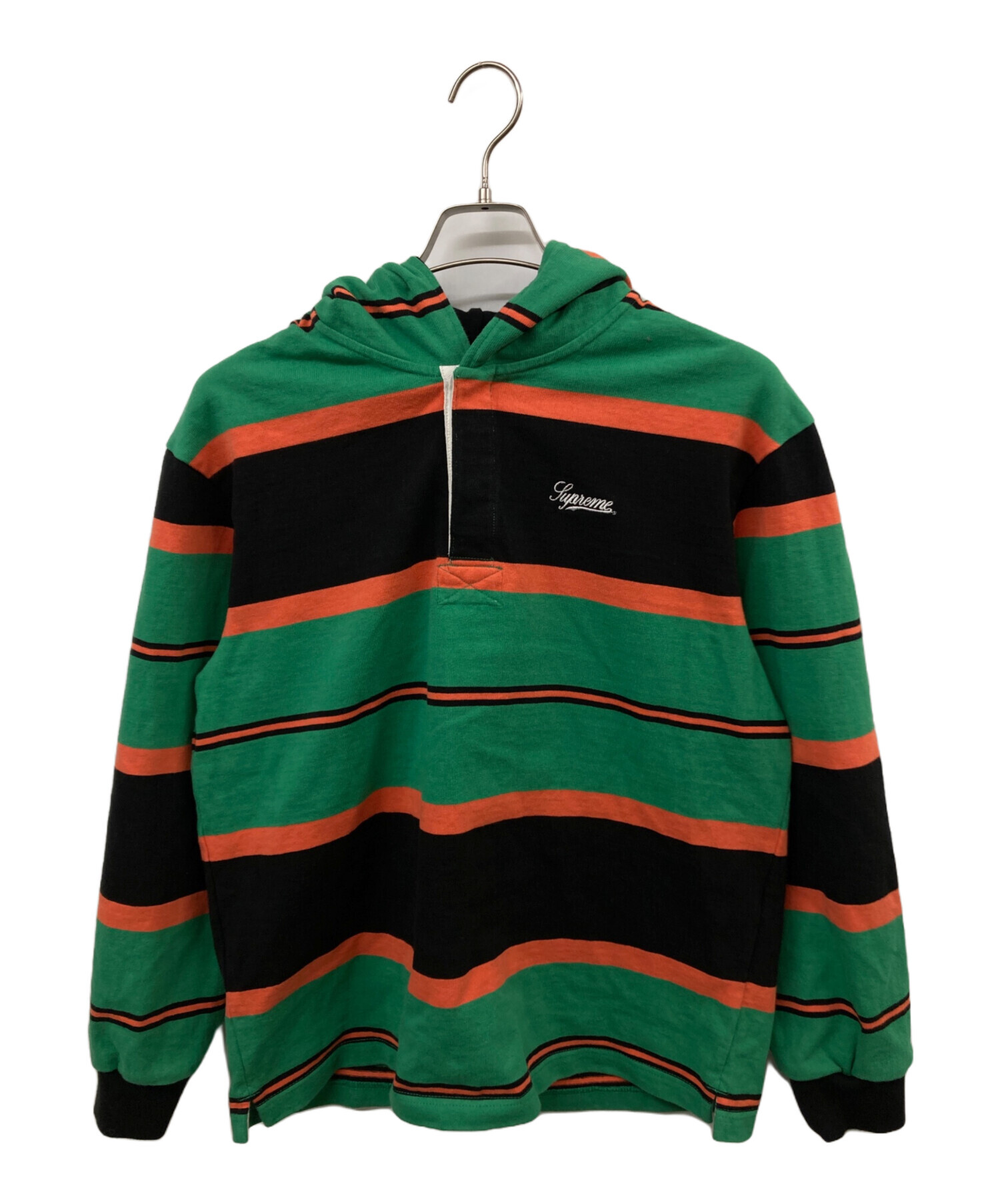 中古・古着通販】SUPREME (シュプリーム) HOODED RUGBY グリーン