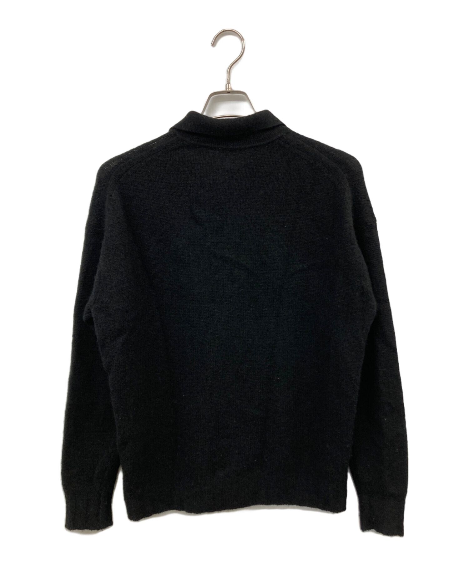 AURALEE/カーディガン/ブラック 中古・古着通販】AURALEE (オーラリー) SUPER HARD TWIST RIB KNIT BIG