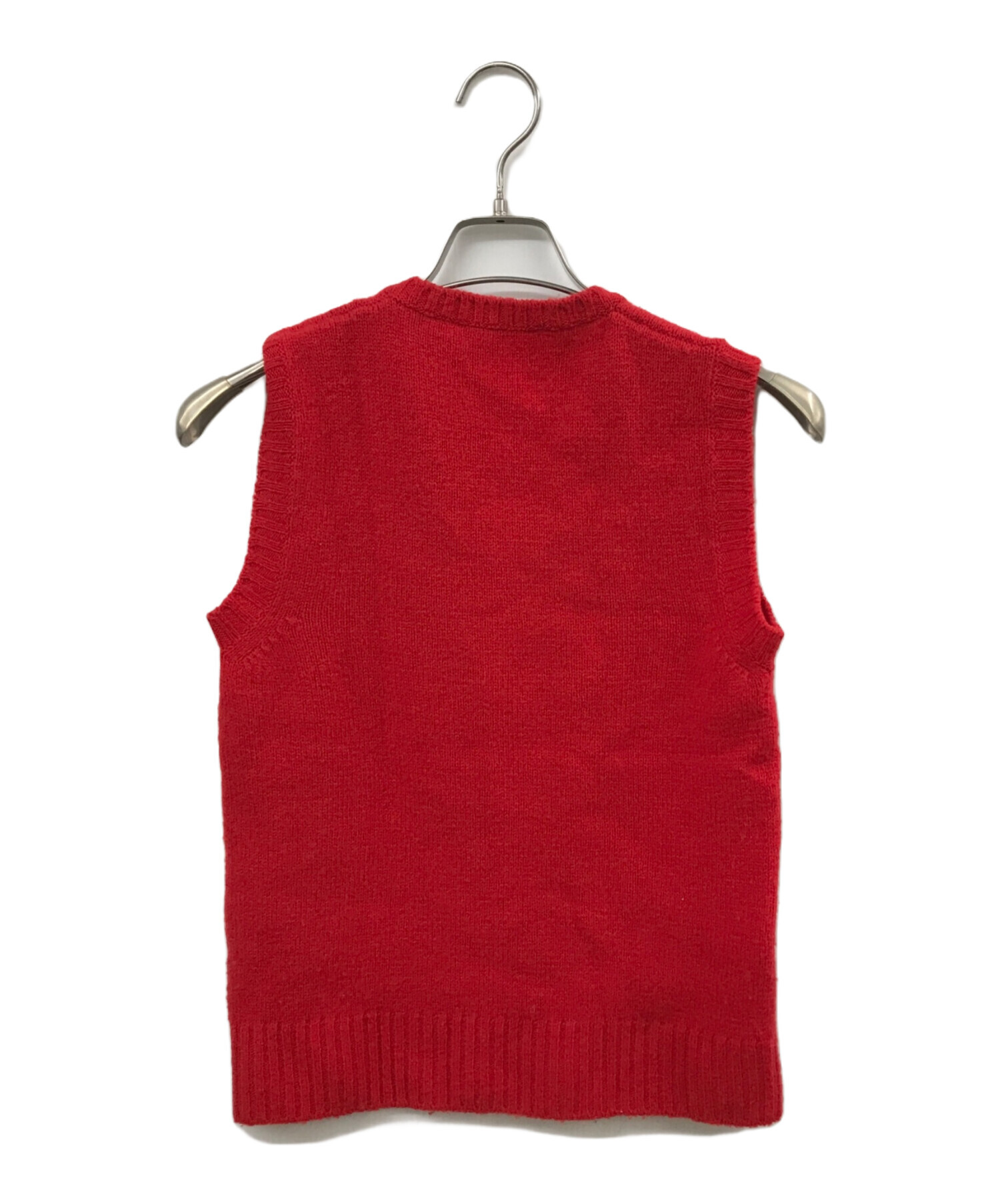 中古・古着通販】CristaSeya (クリスタセヤ) ニットベスト レッド