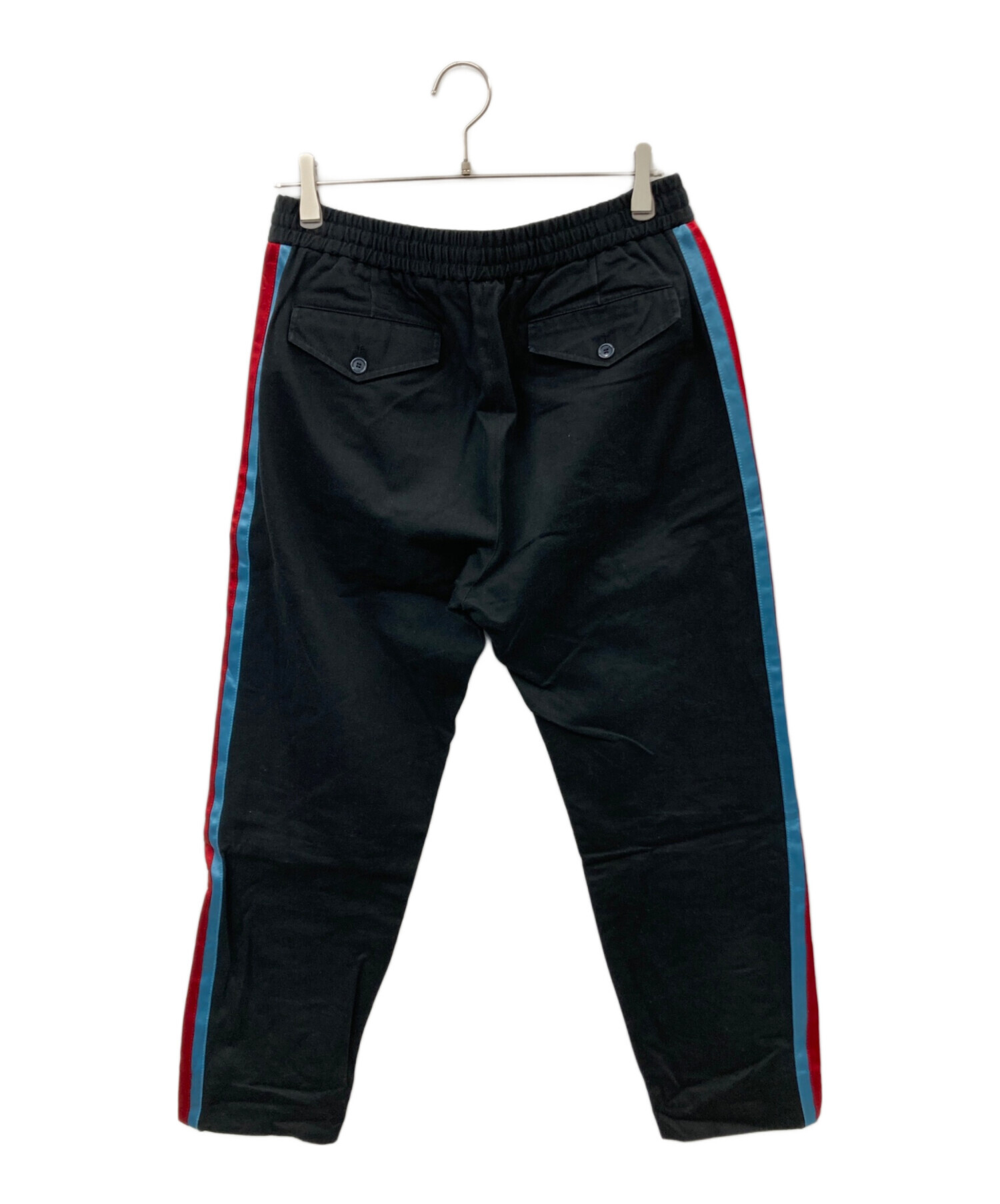 中古・古着通販】GUCCI (グッチ) サイドラインイージーパンツ ブラック 