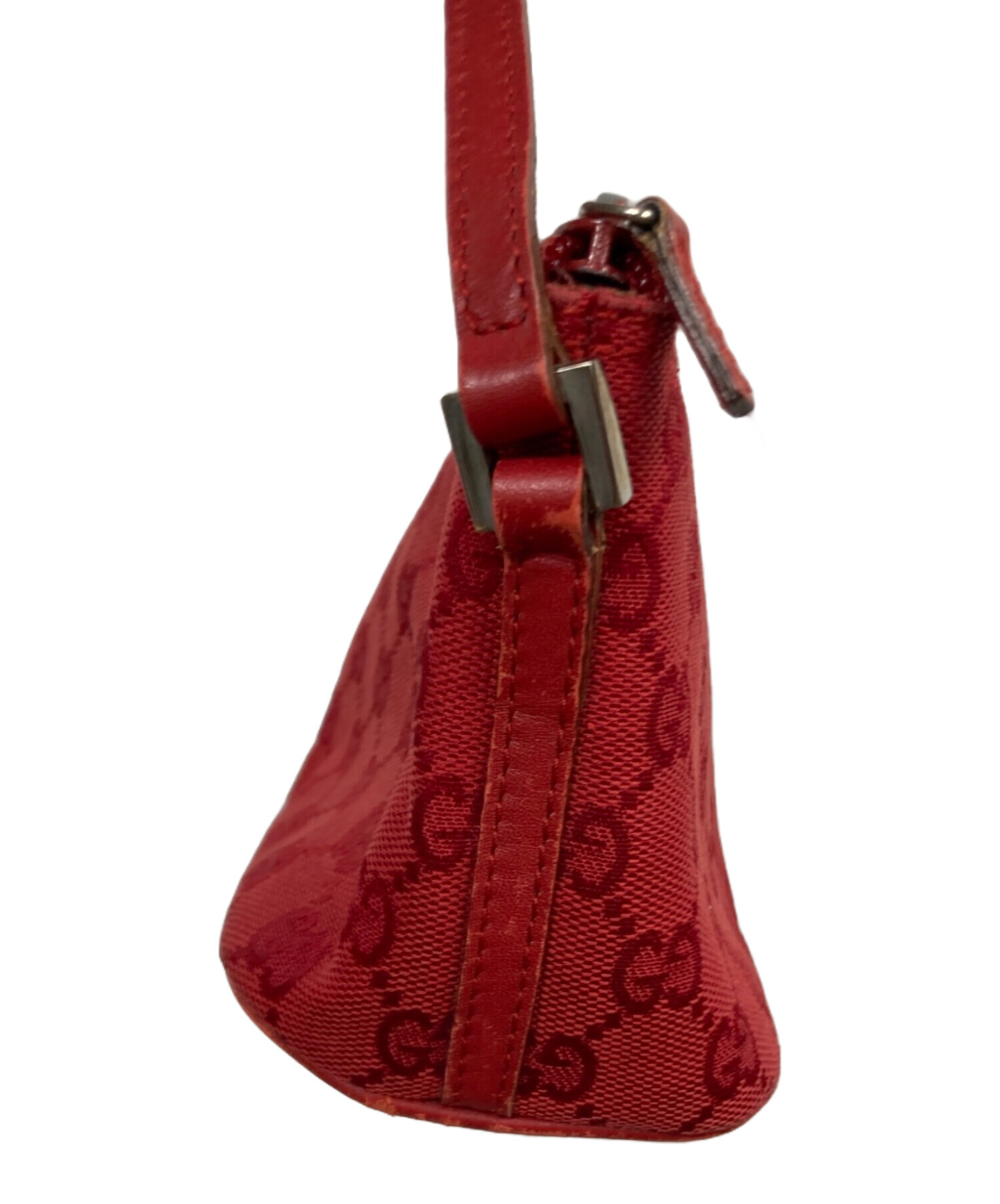 中古・古着通販】GUCCI (グッチ) アクセサリーポーチ レッド