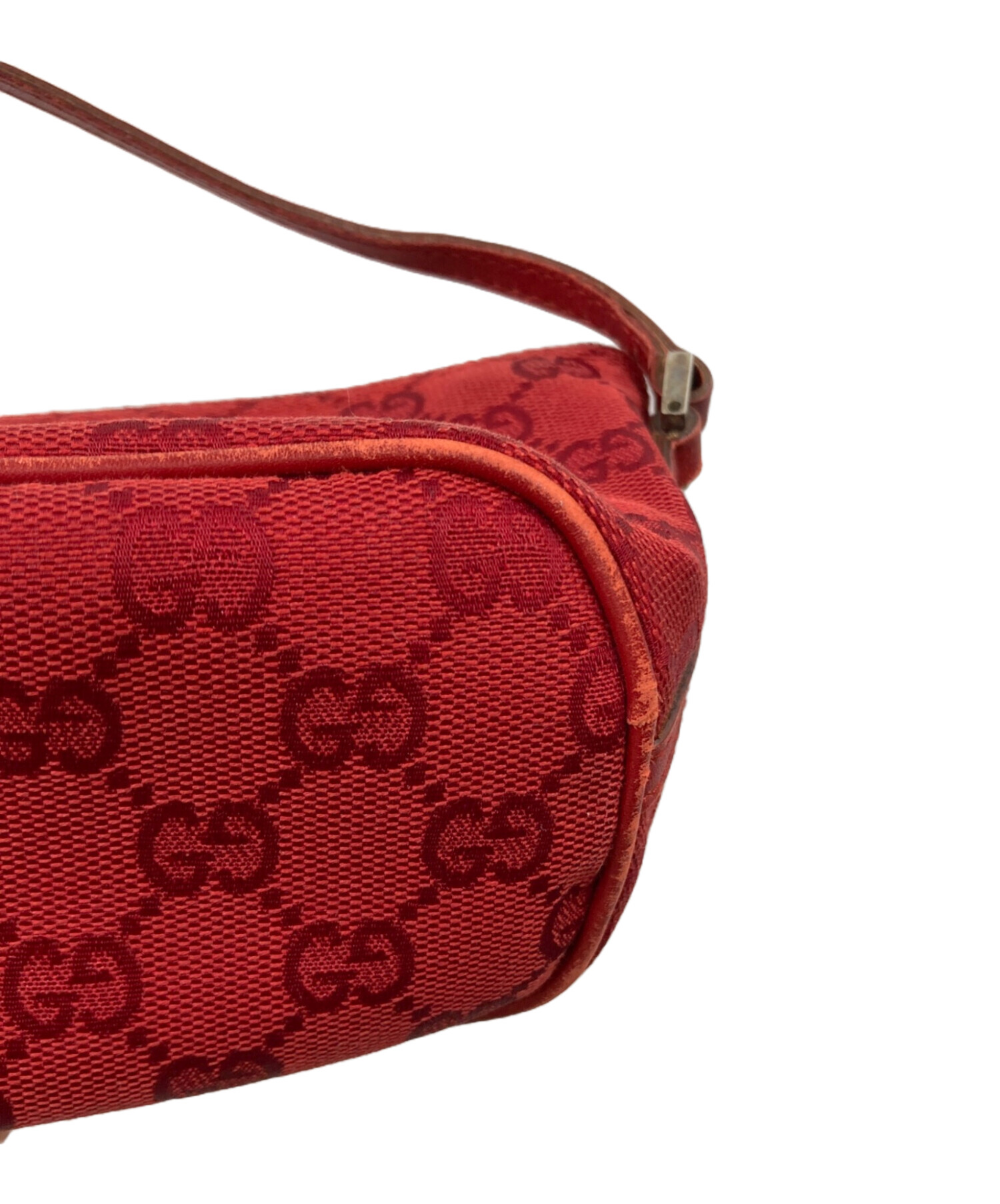 中古・古着通販】GUCCI (グッチ) アクセサリーポーチ レッド