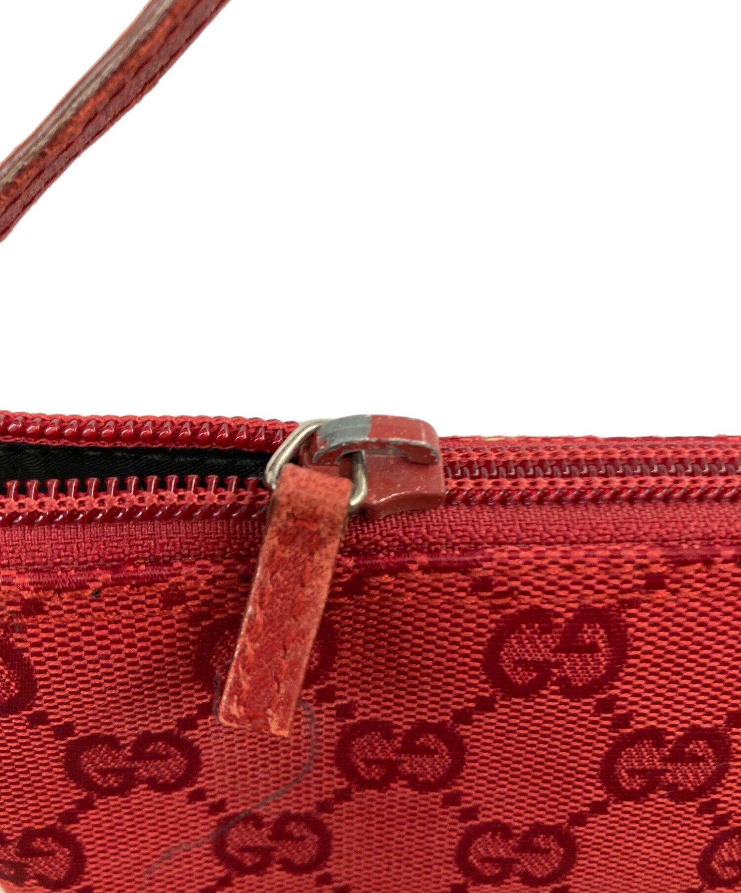 中古・古着通販】GUCCI (グッチ) アクセサリーポーチ レッド｜ブランド