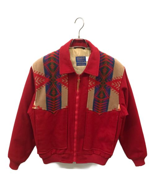 PENDLETON ダウンジャケット リバーシブル ネイティブ柄 ブラック M 中古・古着通販】PENDLETON (ペンドルトン) ネイティブ柄ウール
