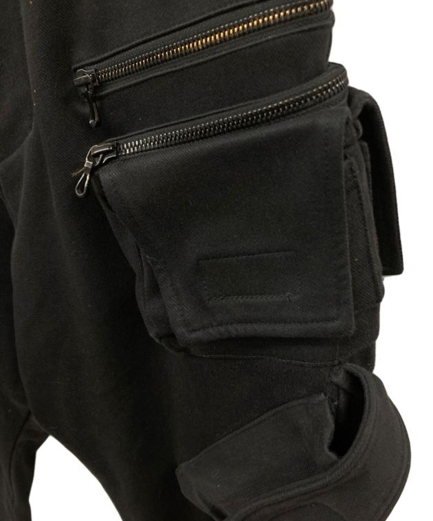 中古・古着通販】JULIUS (ユリウス) ストレッチカーゴパンツ ブラック