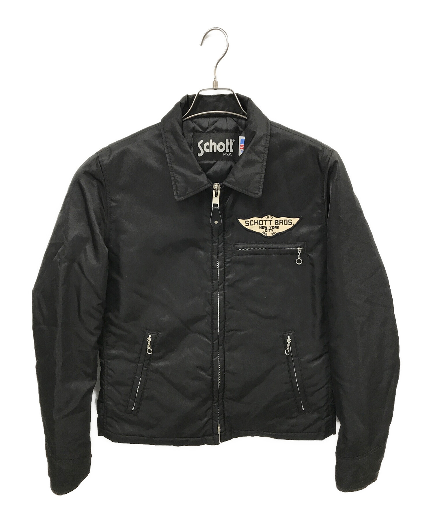 中古・古着通販】Schott (ショット) NYLON TRUCKER JKT ブラック