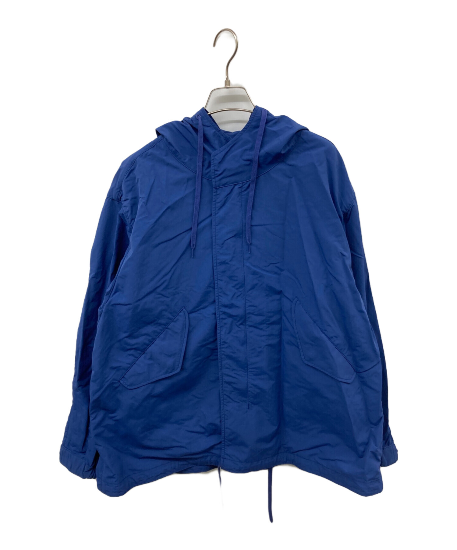 LENO ショート フーデット コート ジャケット 中古・古着通販】leno (リノ) SHORT HOODED COAT ネイビー サイズ:2