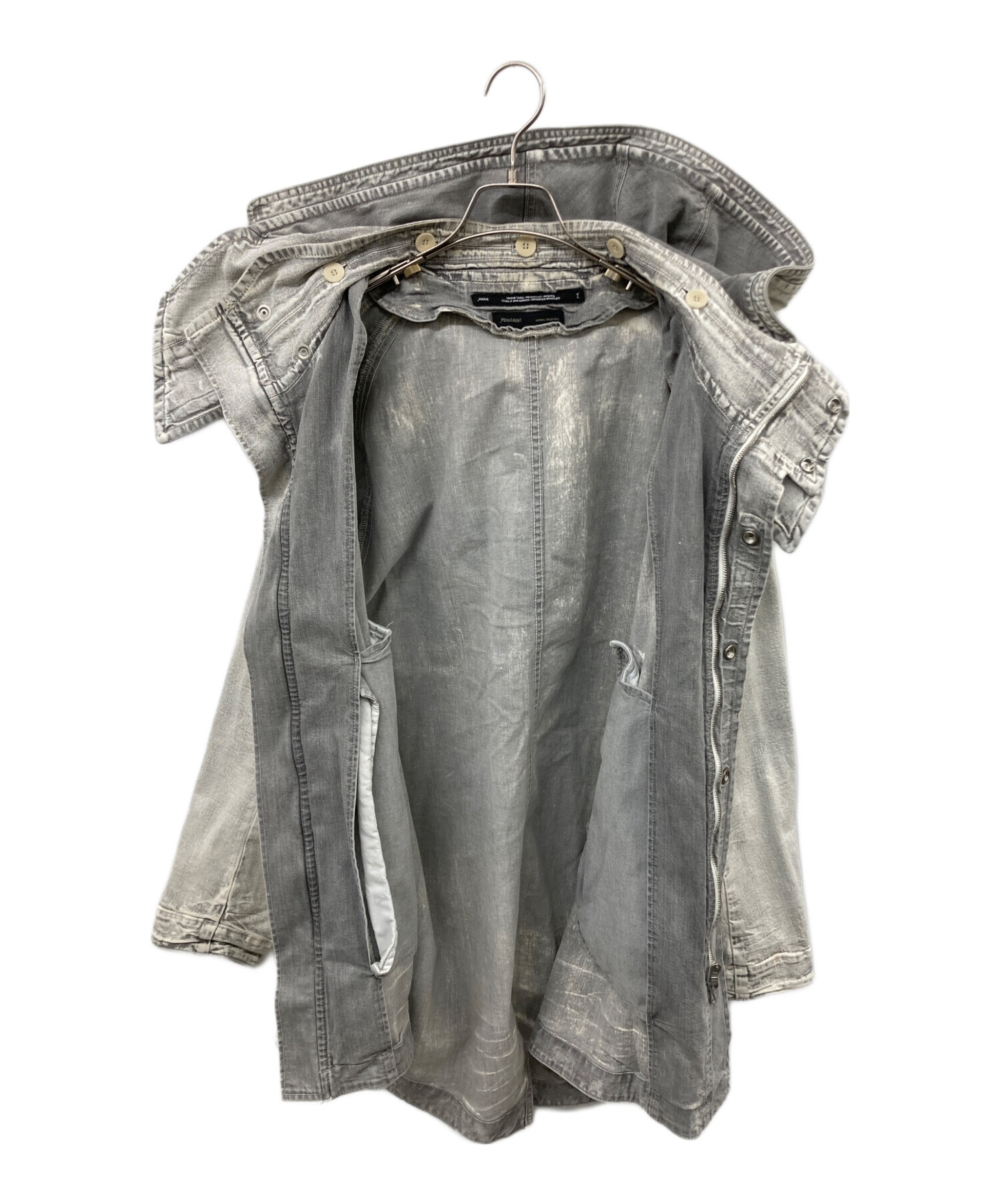 22SS JULIUS ユリウス COAT FOR MALE ユリウス JULIUS Wool Cashmere Saxony Over Size Long Coat （Black