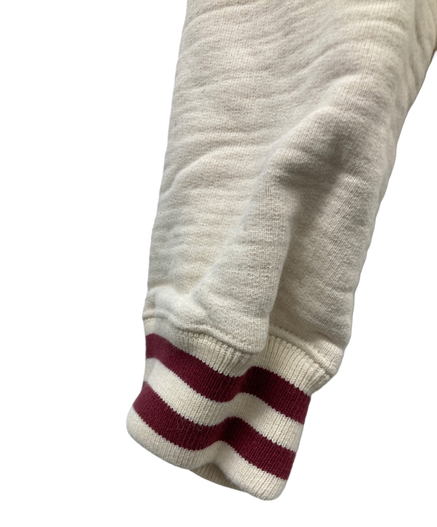 中古・古着通販】kinema (キネマ) 25oz college logo sweat アイボリー 