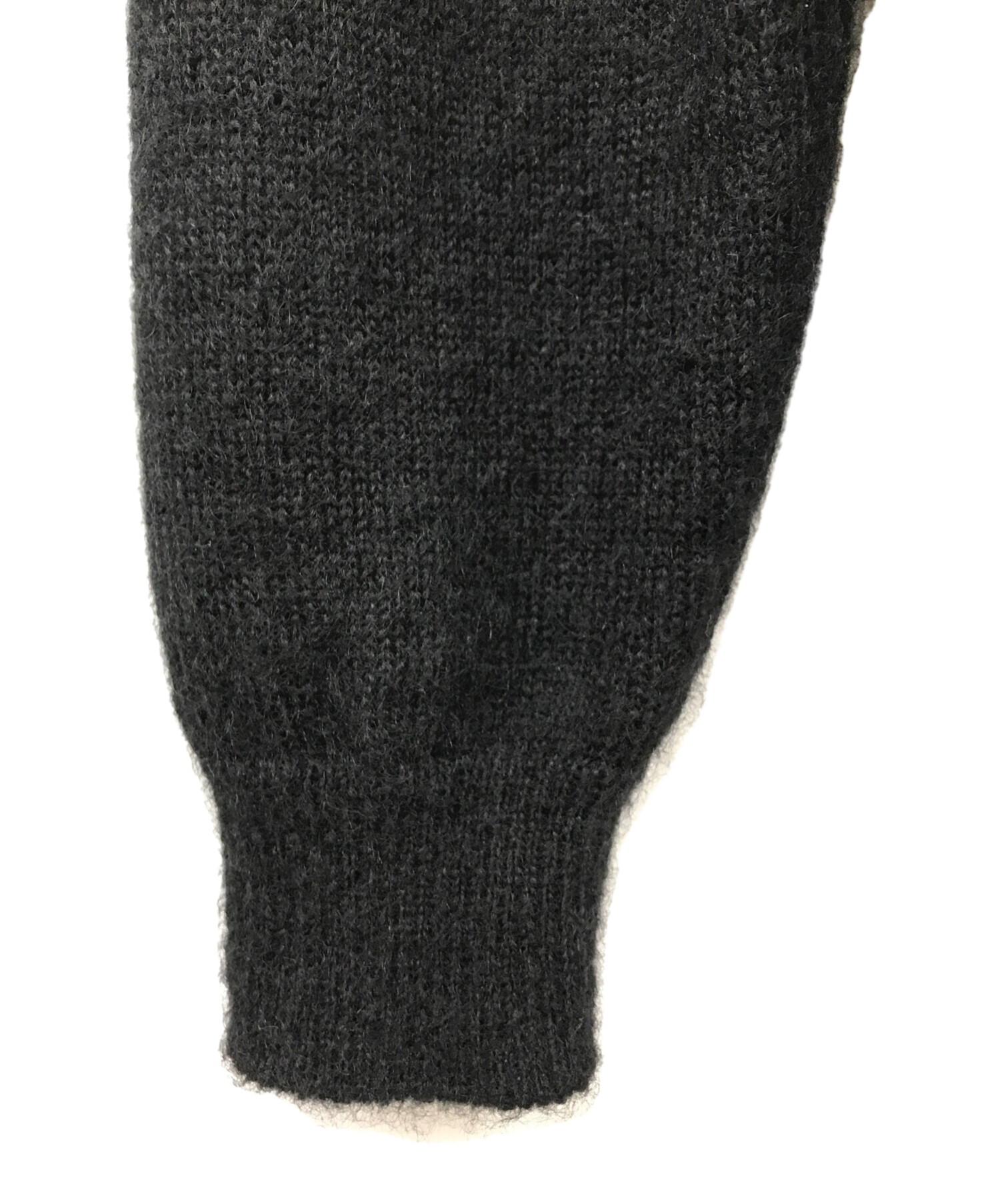 中古・古着通販】BATONER (バトナ―) PURE MOHAIR POLO ブラック サイズ