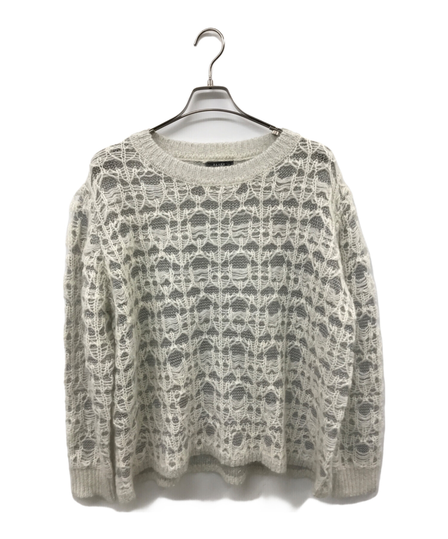 中古・古着通販】TAAKK (ターク) LAME MOHAIR KNIT グレー サイズ:2 