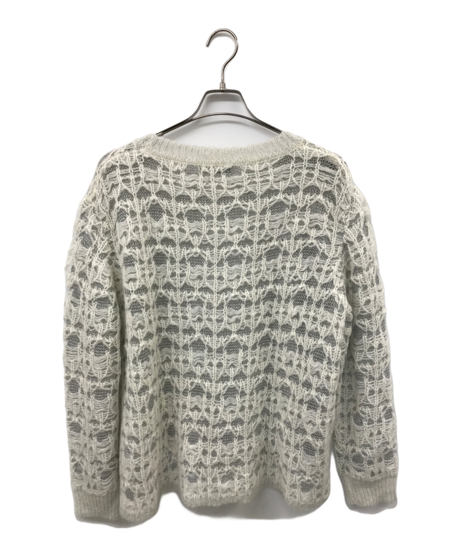 中古・古着通販】TAAKK (ターク) LAME MOHAIR KNIT グレー サイズ:2 
