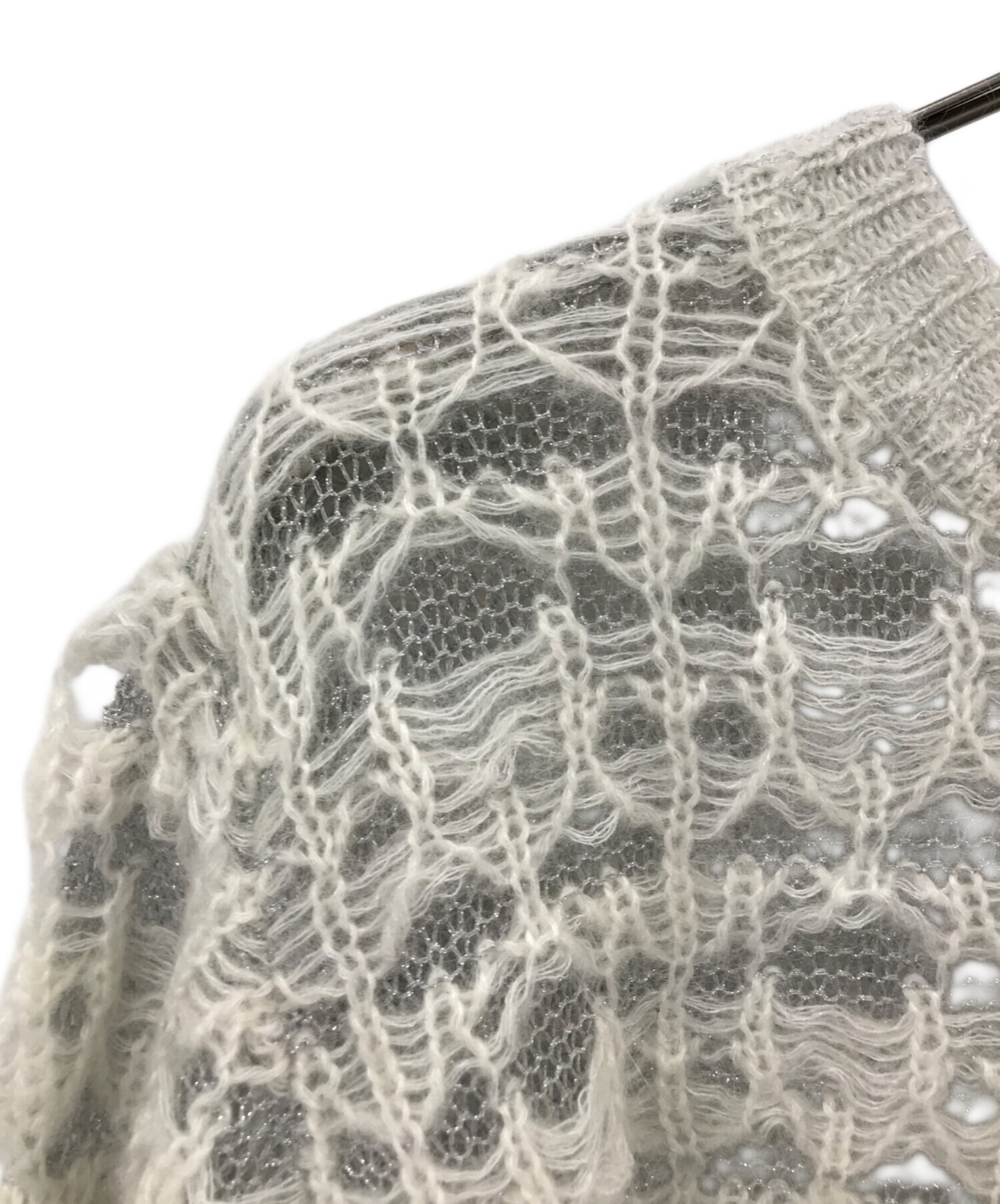 中古・古着通販】TAAKK (ターク) LAME MOHAIR KNIT グレー サイズ:2 
