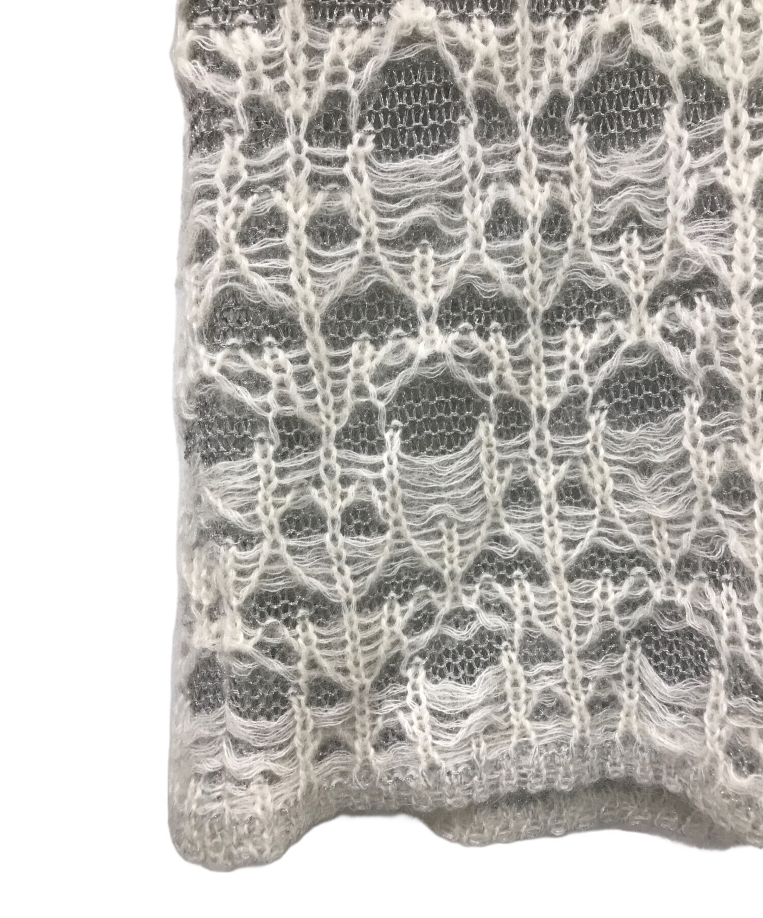 中古・古着通販】TAAKK (ターク) LAME MOHAIR KNIT グレー サイズ:2 
