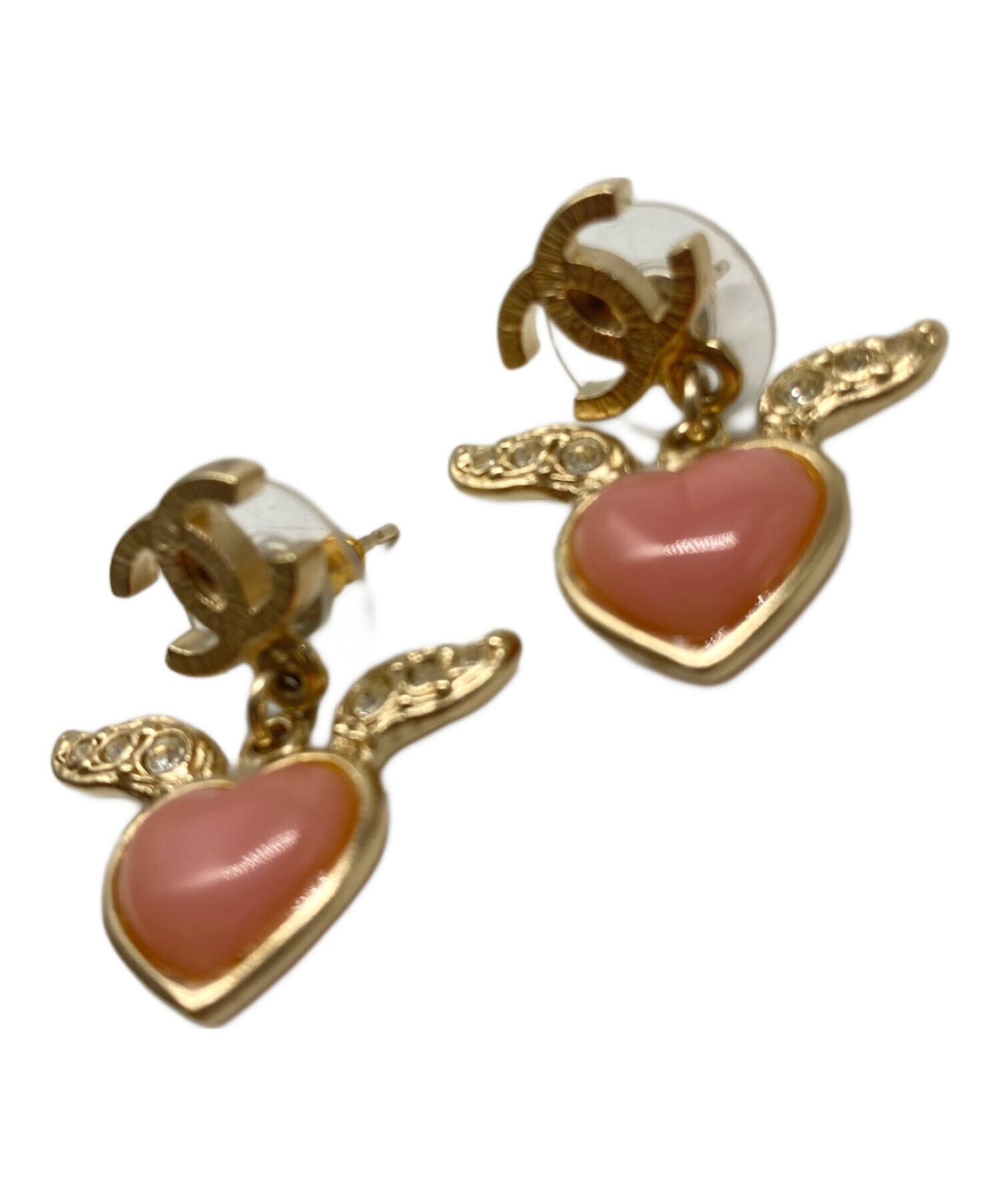 中古・古着通販】CHANEL (シャネル) エンジェルハートココマークピアス