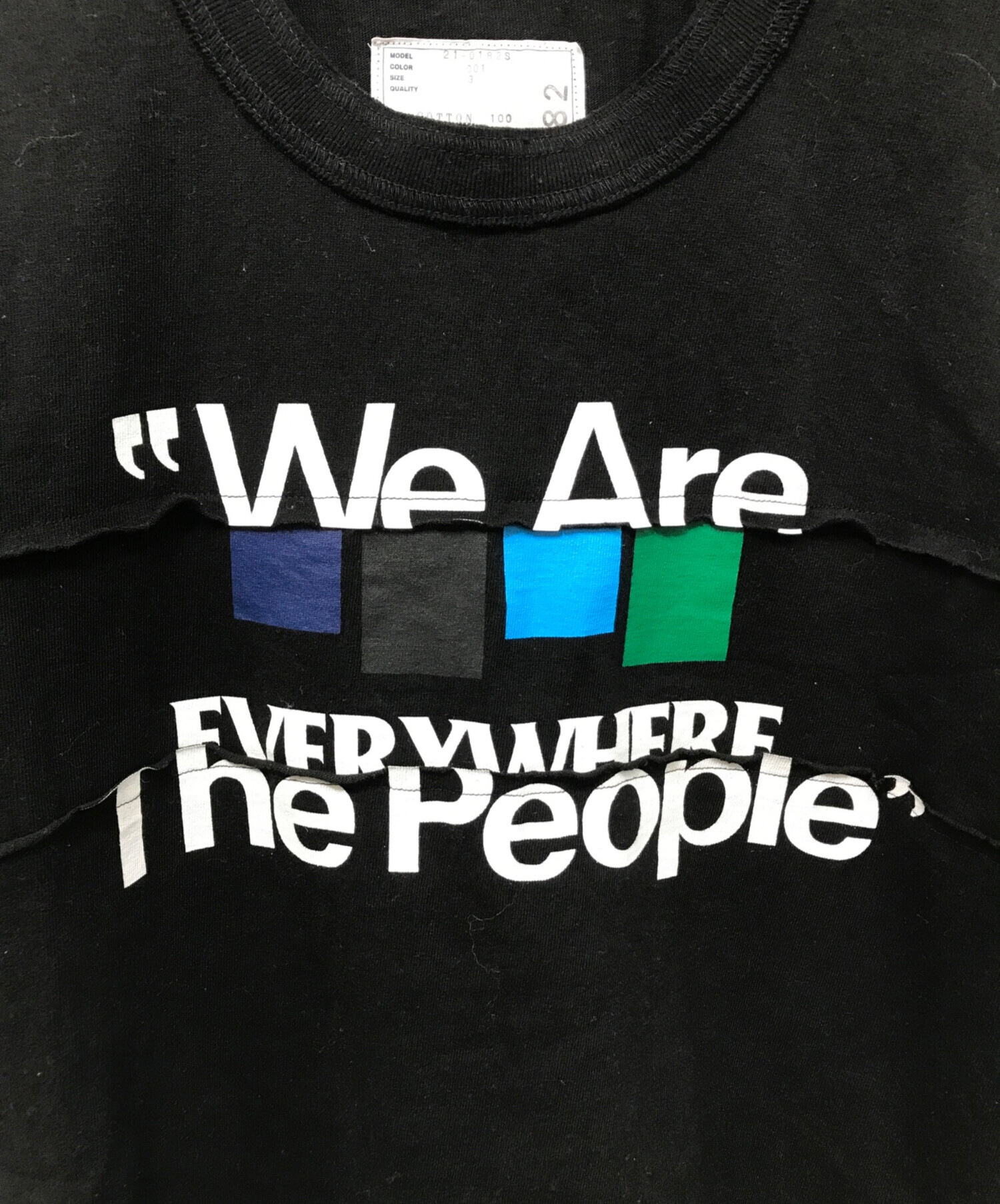 中古・古着通販】sacai (サカイ) archive MIX T-Shirt ブラック サイズ 