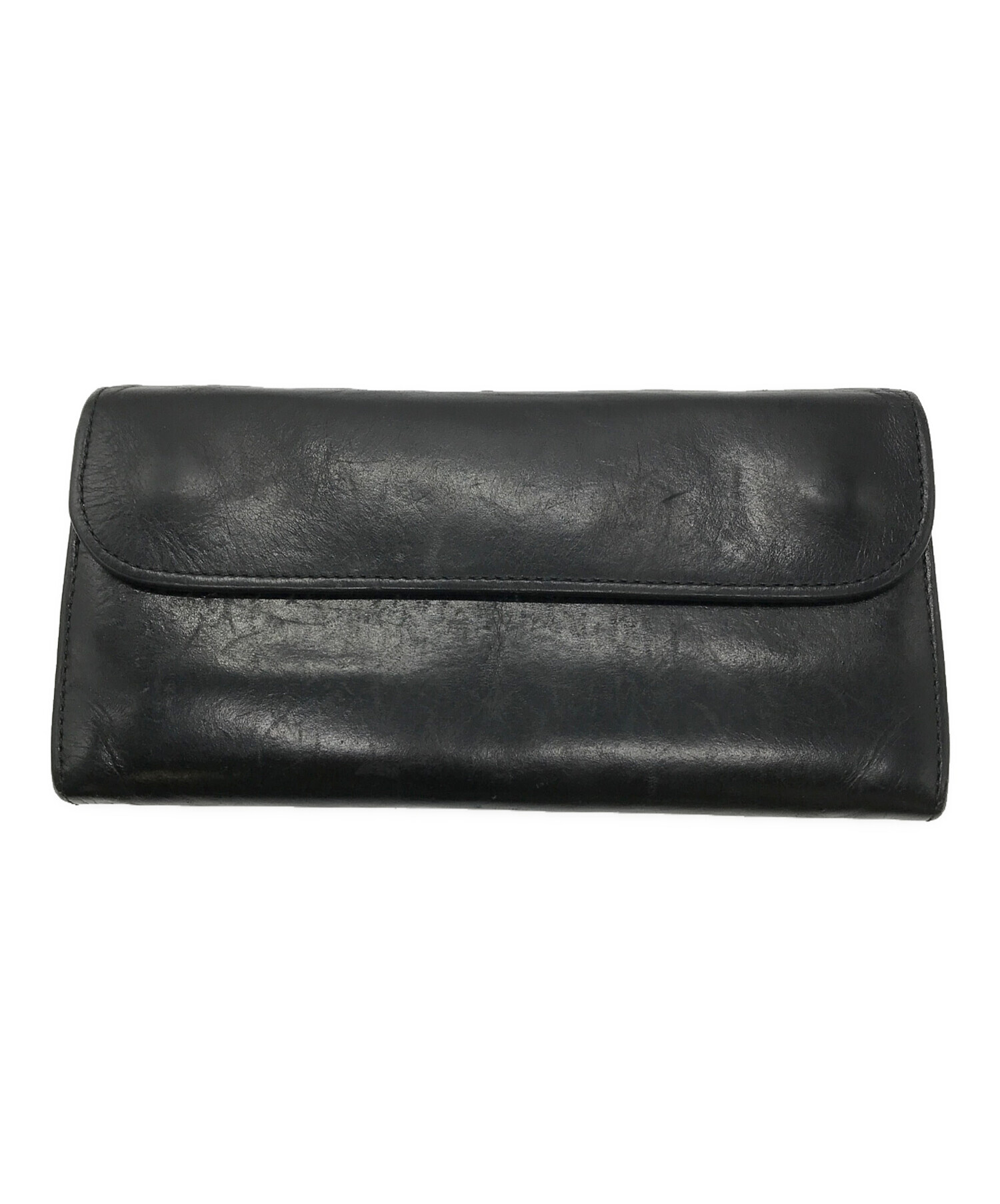 【美品】YOHJI YAMAMOTO POUR HOMME 長財布　牛革　レザー 美品】YOHJI YAMAMOTO POUR HOMME 長財布 牛革 レザー Yohji Yamamoto