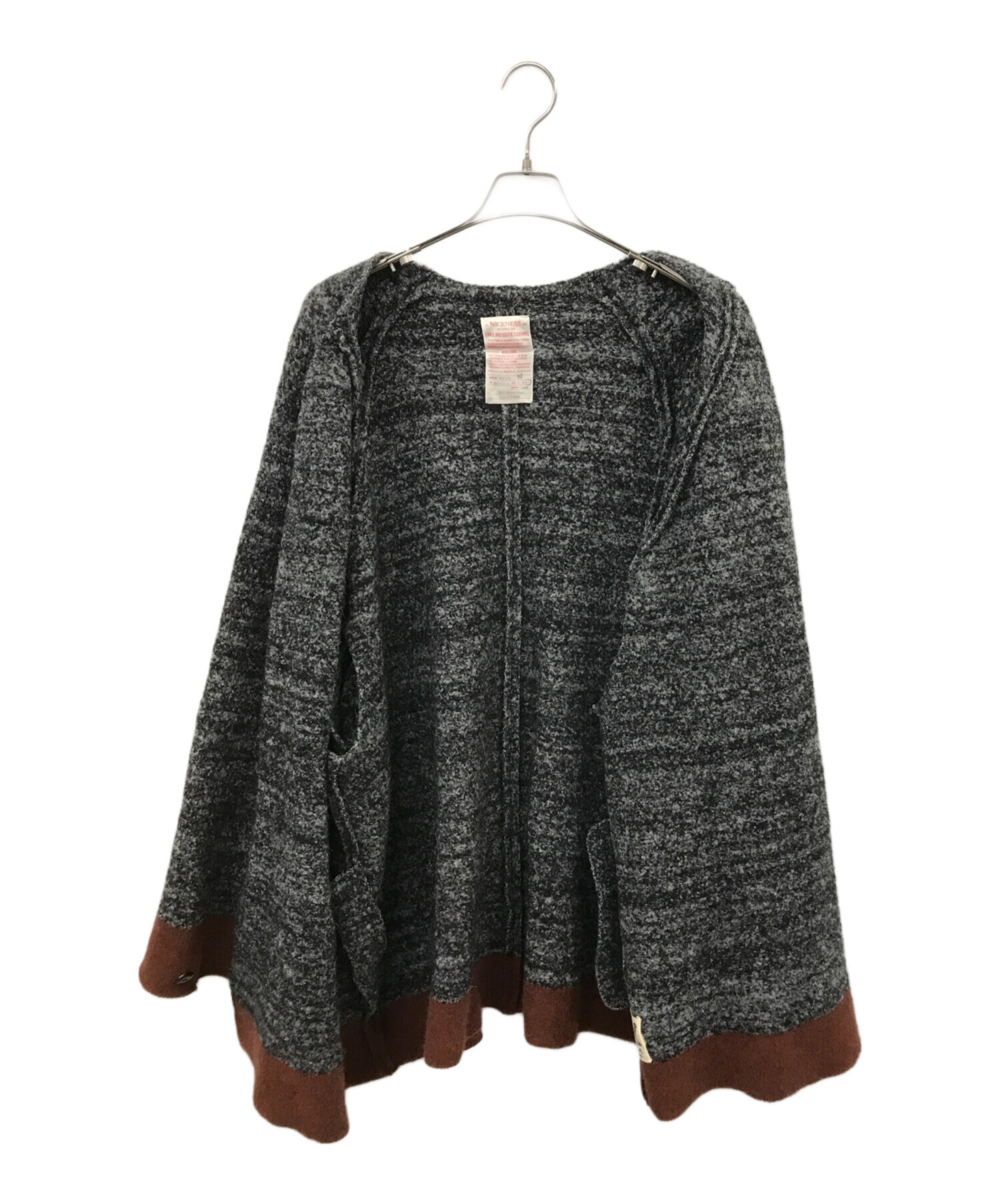 NICENESS POTTER グレー Mカーディガン 【公式通販】