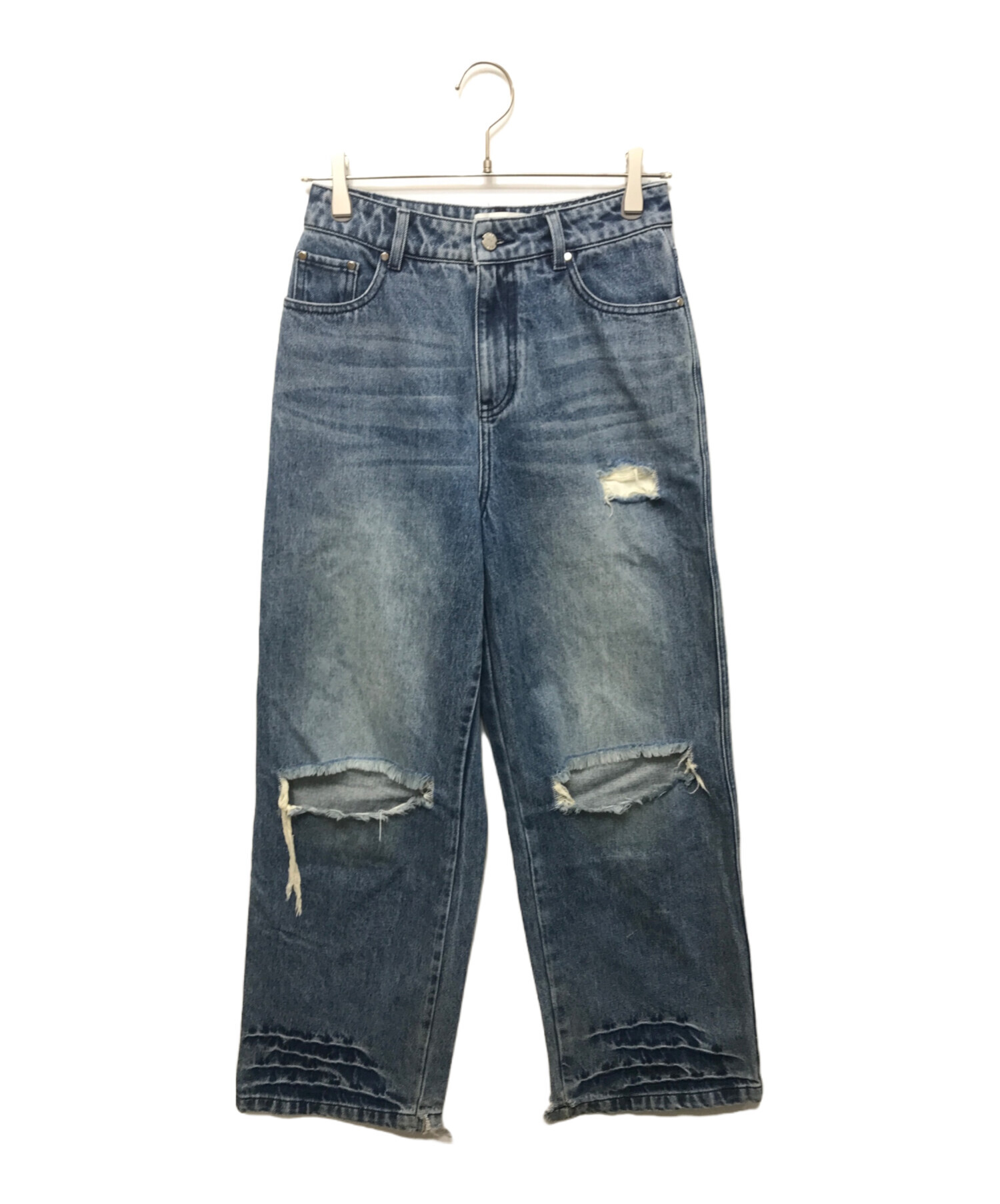 中古・古着通販】SOURPLUM (サワープラム) cat whisker torn jeans 