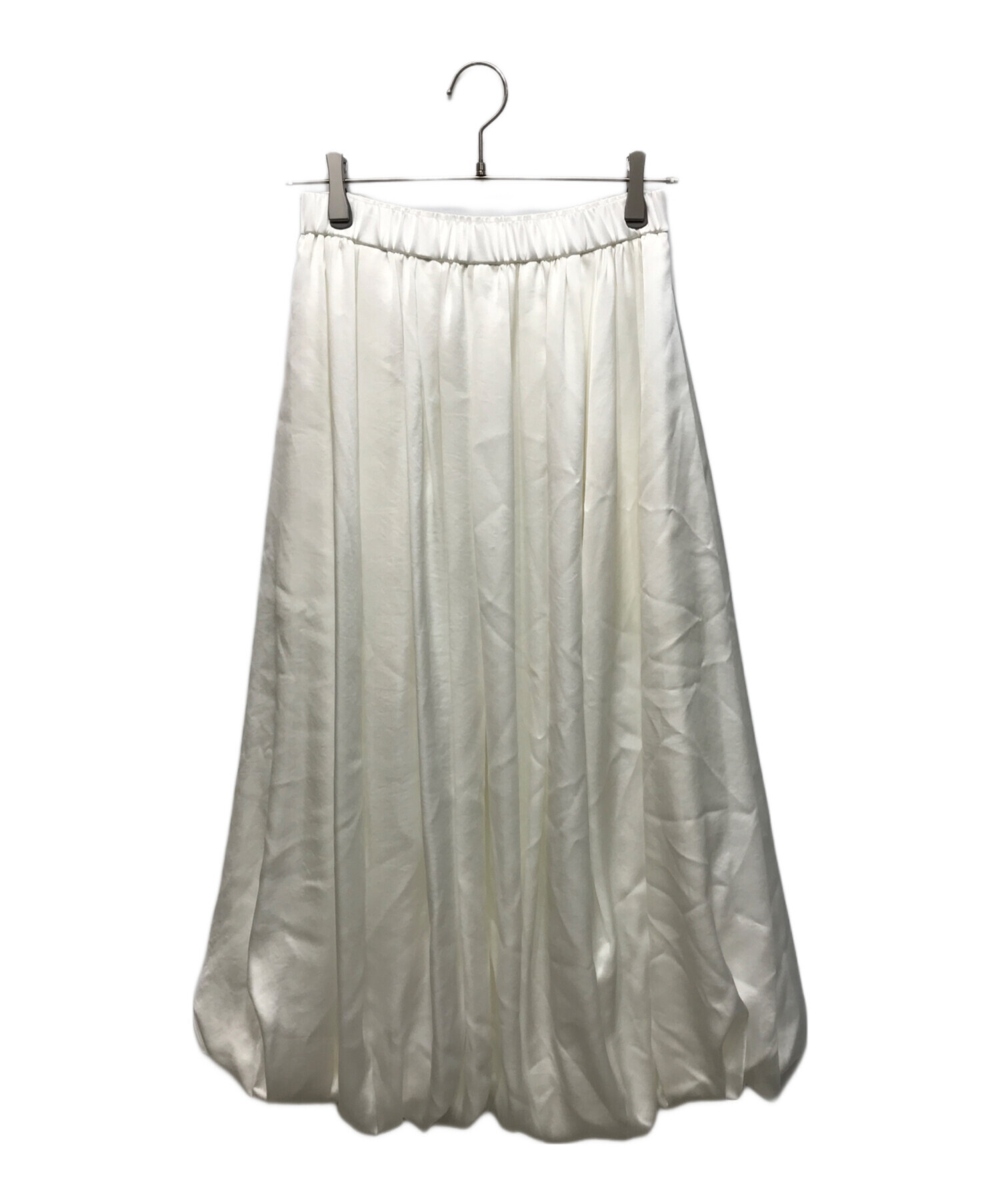 中古・古着通販】ENFOLD (エンフォルド) BALLOON-SKIRT ホワイト