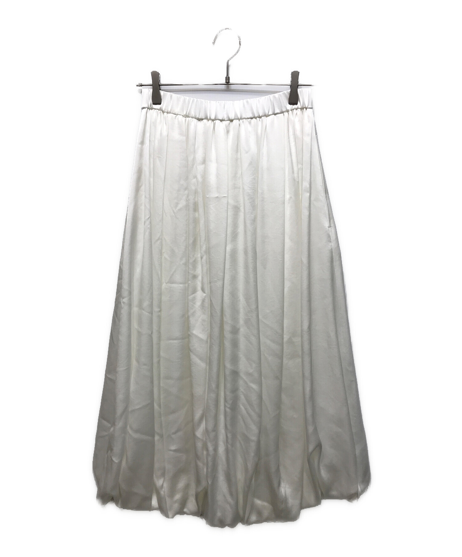 エンフォルド　BALLOON SKIRT 中古・古着通販】ENFOLD (エンフォルド) BALLOON-SKIRT ホワイト