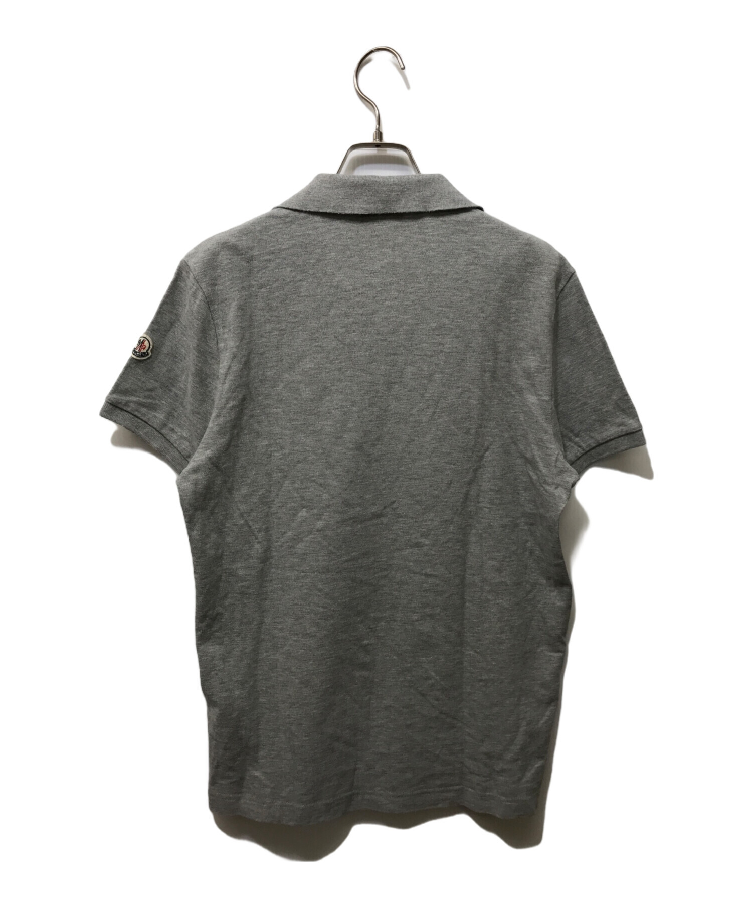 中古・古着通販】MONCLER (モンクレール) ポロシャツ グレー サイズ:M 