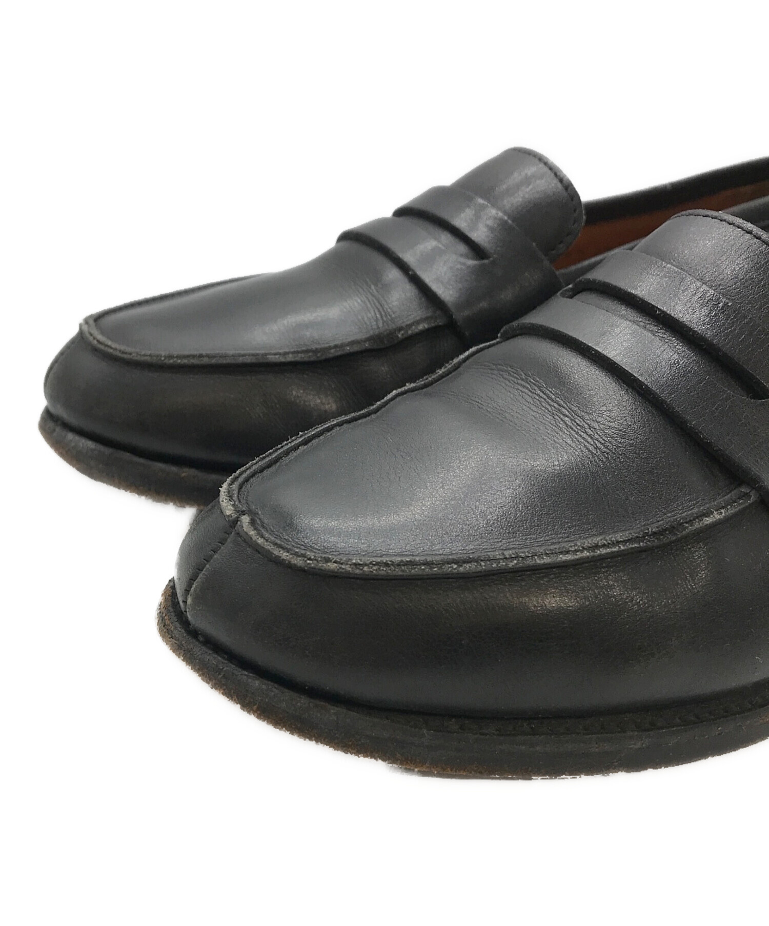 JOHN LOBB ブラックレザー ローファー　サイズ7 JOHN LOBB（ジョンロブ） ローファー LOPEZ ロペス ラスト 4395 大きい