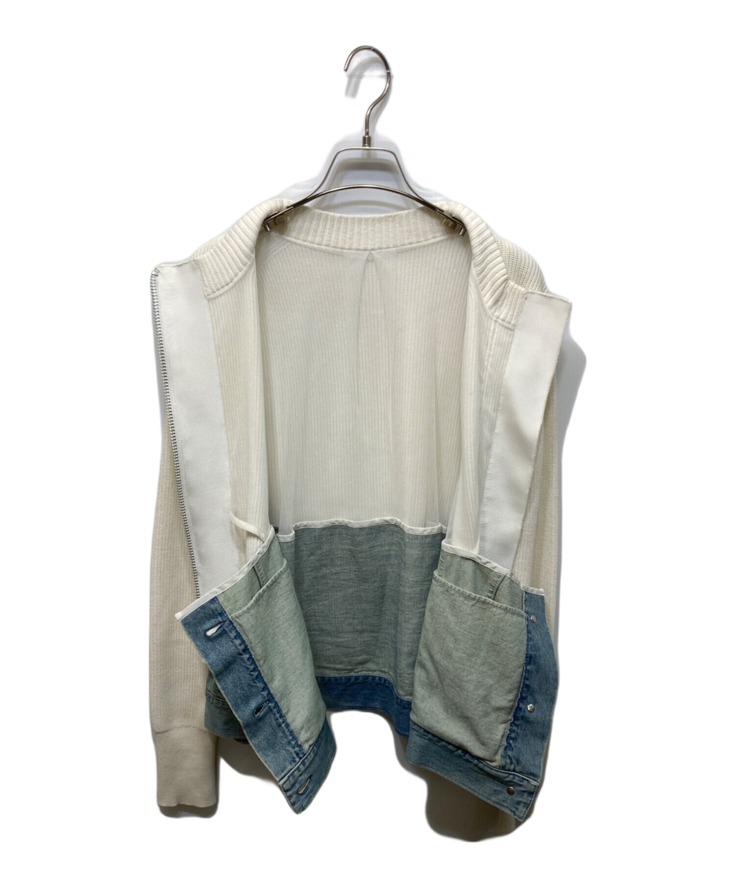 中古・古着通販】sacai (サカイ) ニットデニムドッキングジャケット