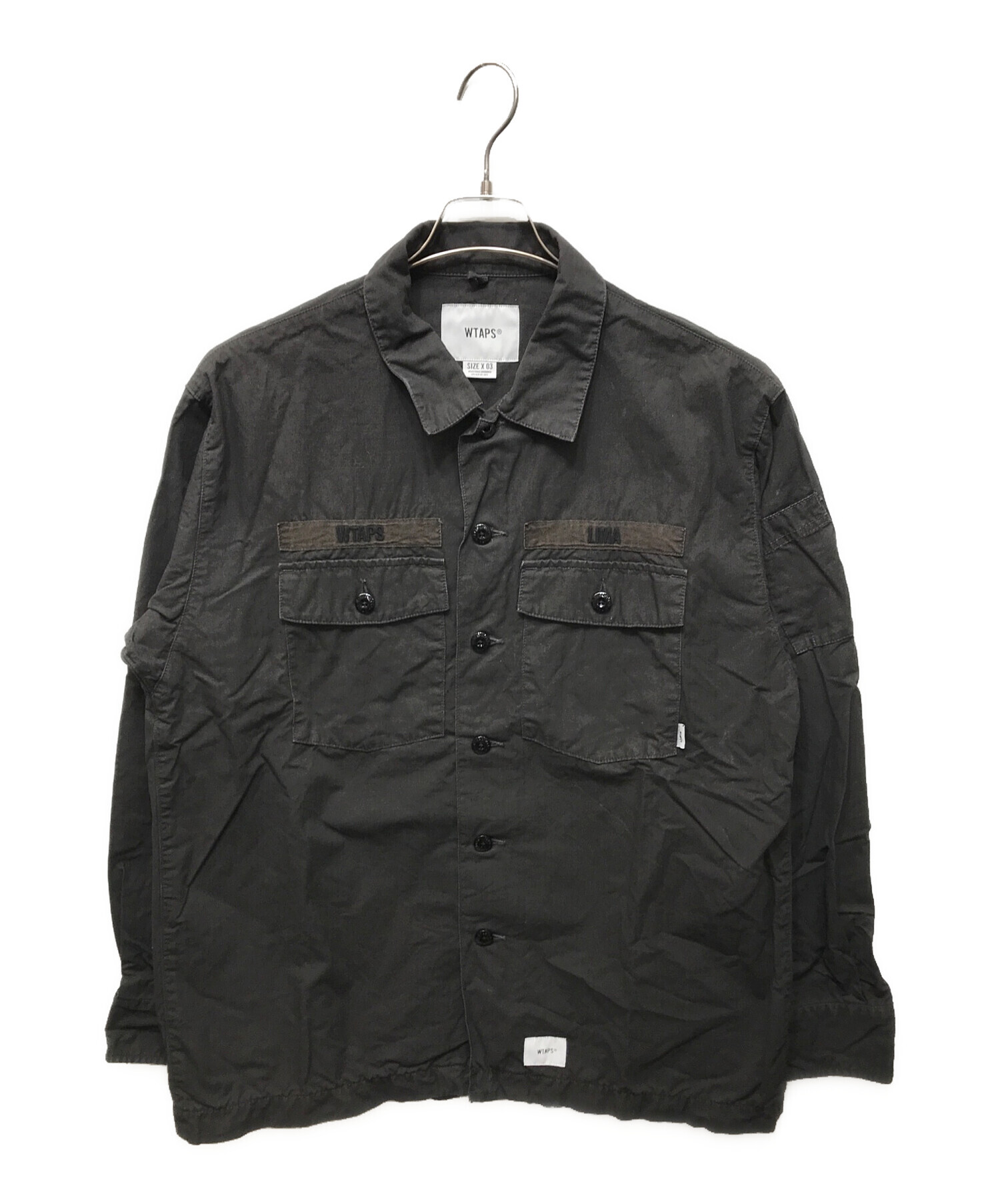 中古・古着通販】WTAPS (ダブルタップス) BUDS L/S MILITARY SHIRTS 
