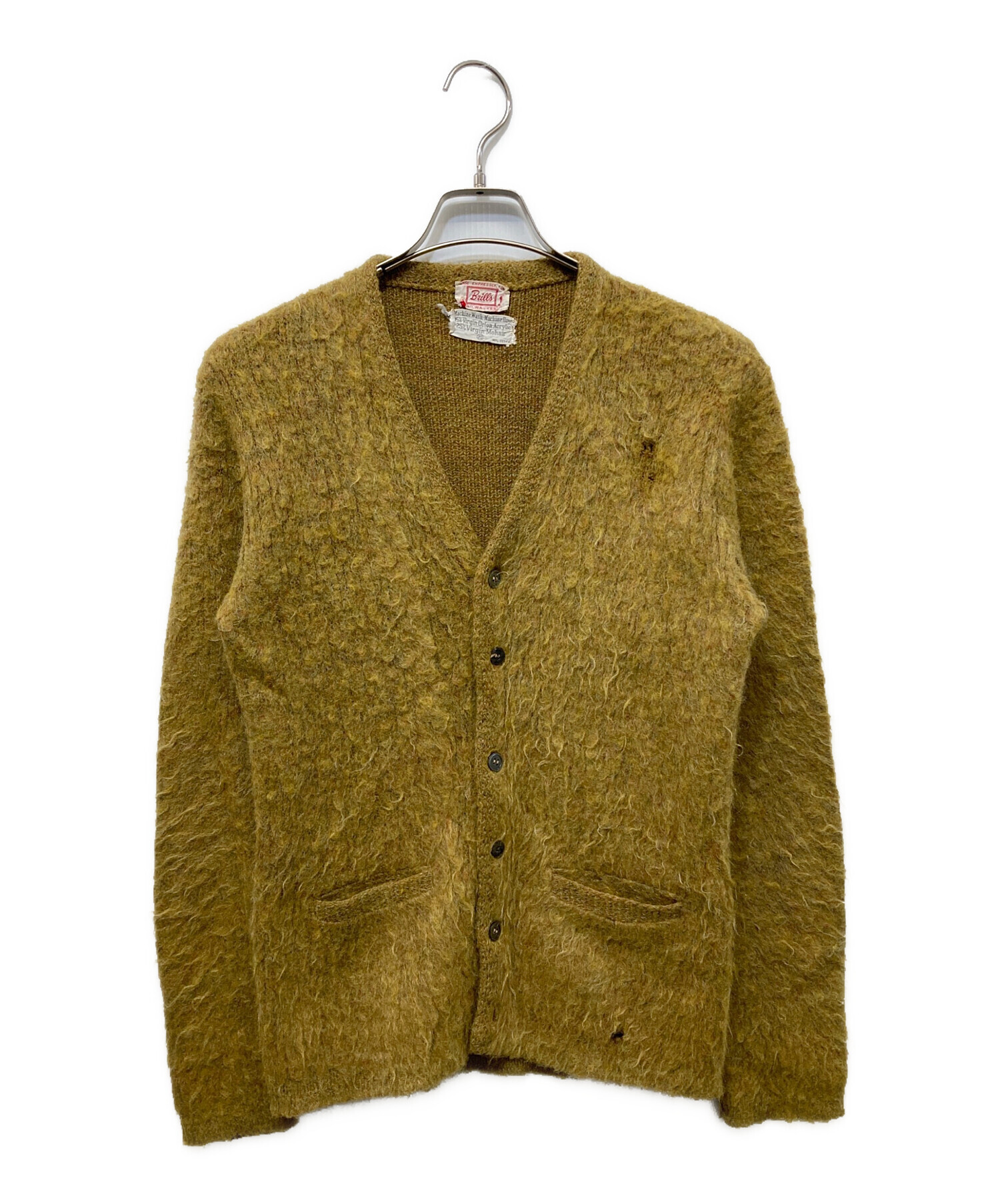 vintage モヘアカーディガン 中古・古着通販】VINTAGE (ヴィンテージ) ポケット付モヘア