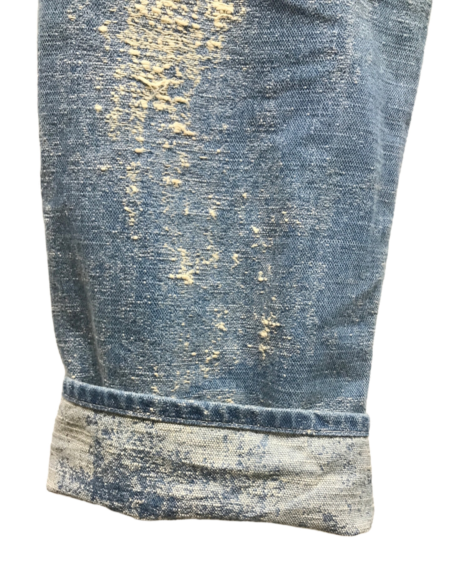 中古・古着通販】TAAKK (ターク) STRAIGHT DENIM PANTS ブルー