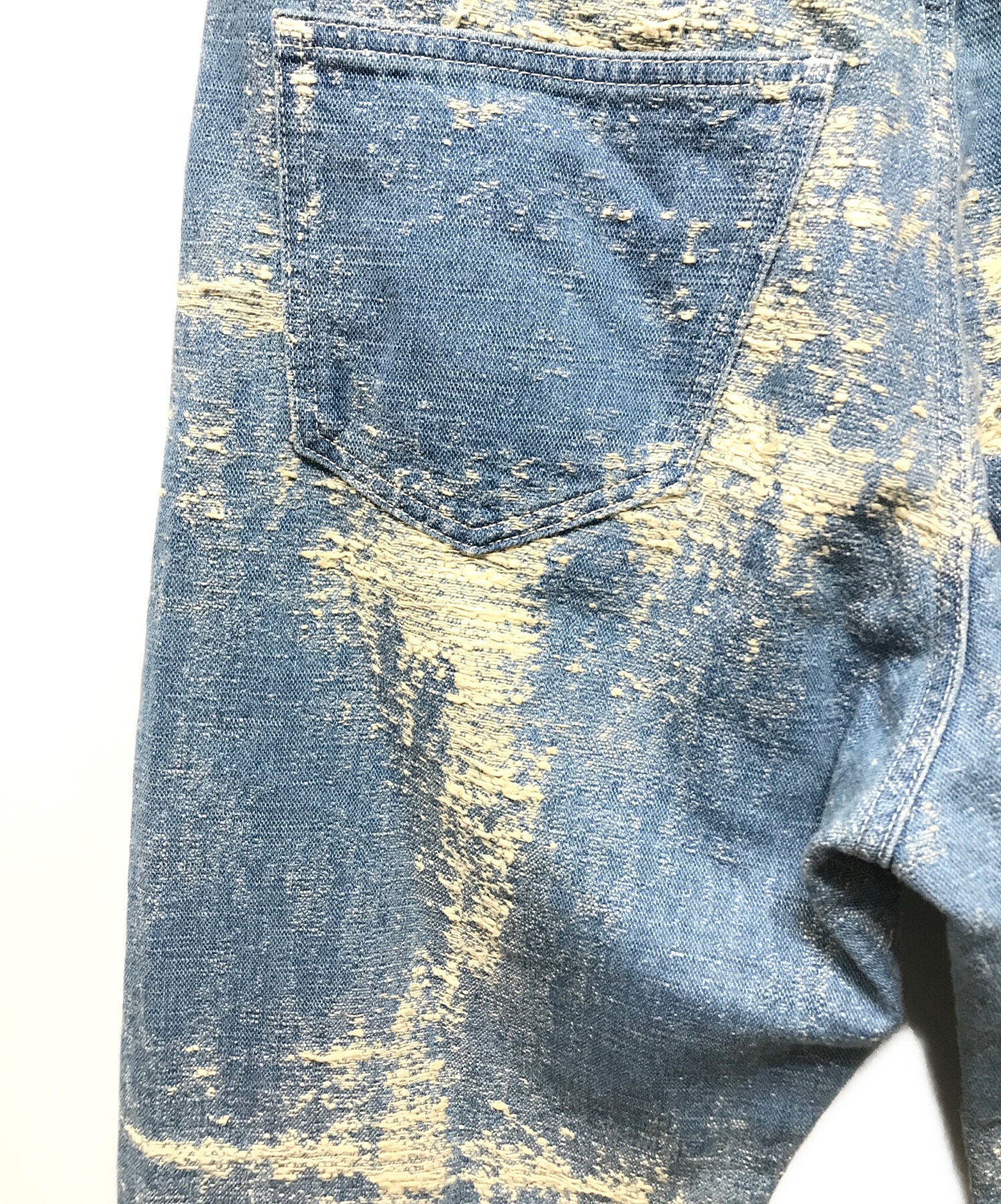 中古・古着通販】TAAKK (ターク) STRAIGHT DENIM PANTS ブルー