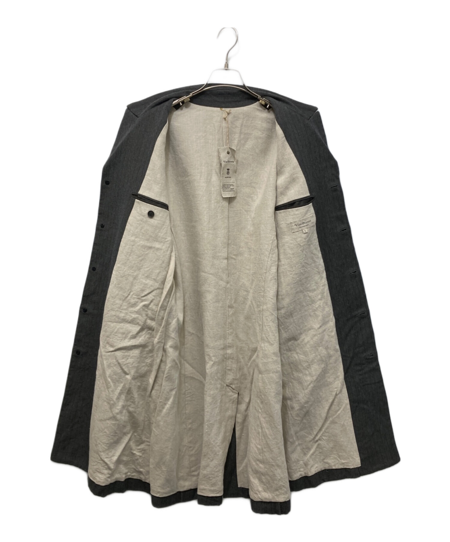 中古・古着通販】Vlas Blomme (ヴラスブラム) ウールリネンコート