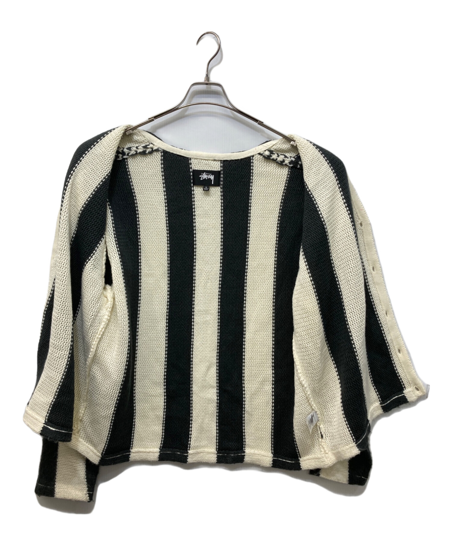 中古・古着通販】stussy (ステューシー) STRIPE BRUSHED CARDIGAN 