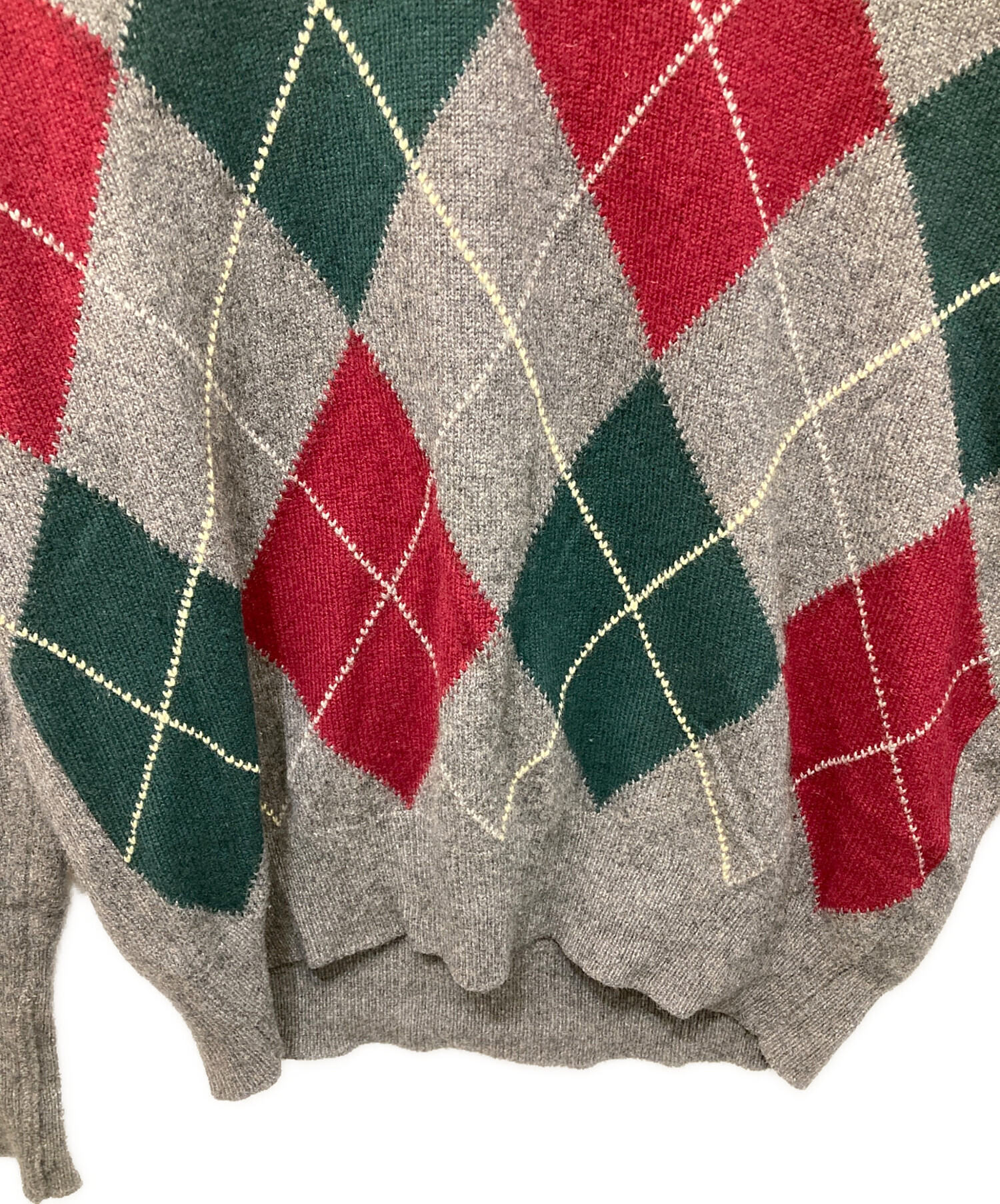 中古・古着通販】Pringle (プリングル) カシミヤアーガイルニット