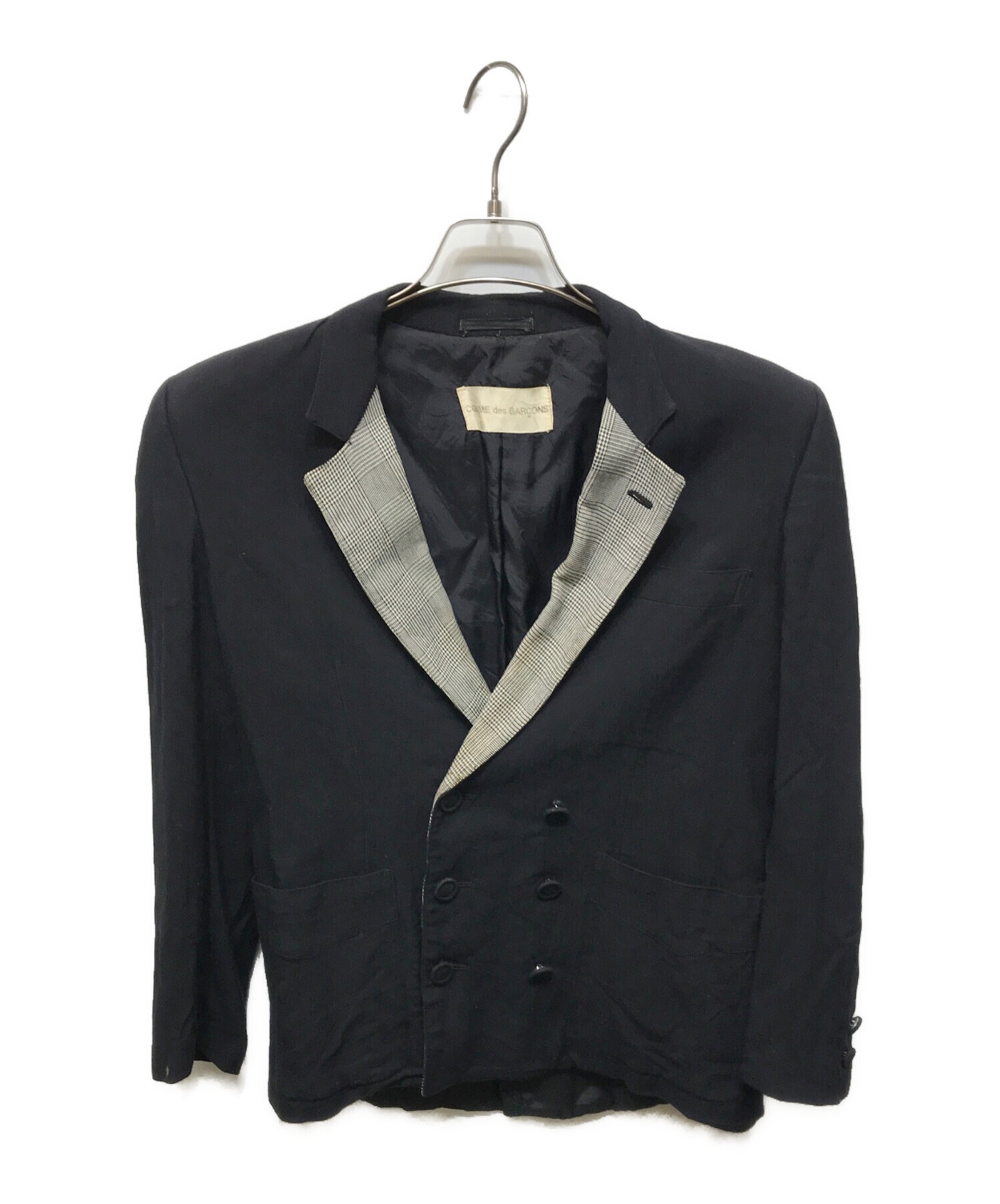 S*）様 COMME des GARÇONS ネイビー ダブルブレストジャケット 中古・古着通販】COMME des GARCONS (コムデギャルソン) 70's ダブル