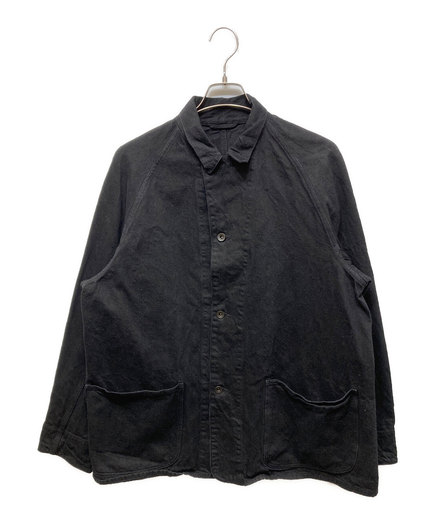 中古・古着通販】COMOLI (コモリ) デニム ワークジャケット ブラック 